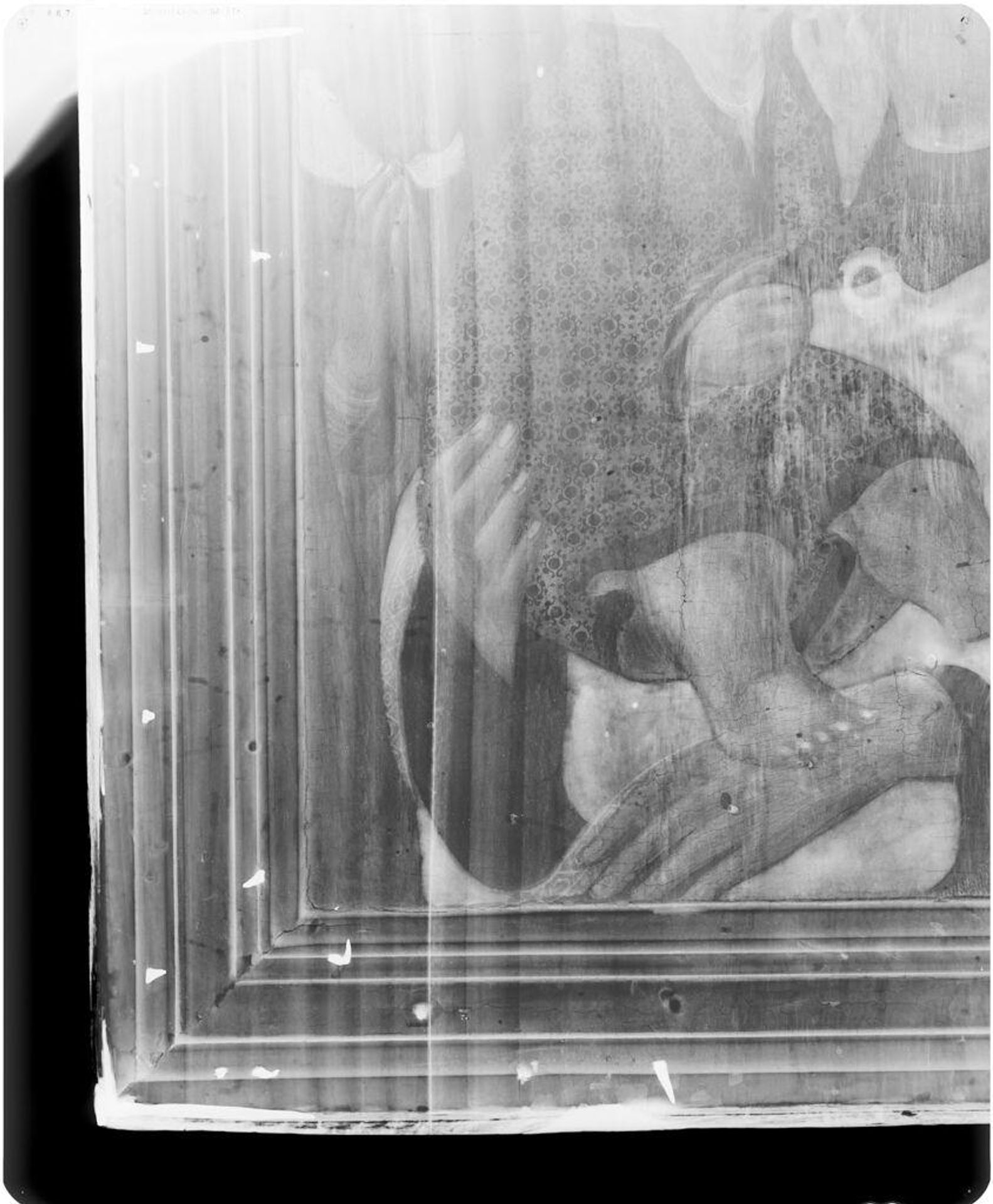 X-radiograph(s) of "Virgin and Child with Sts Jerome and Bernardino and Angels" by Artist of original: Sano di Pietro (Ansano di Pietro di Mencio)