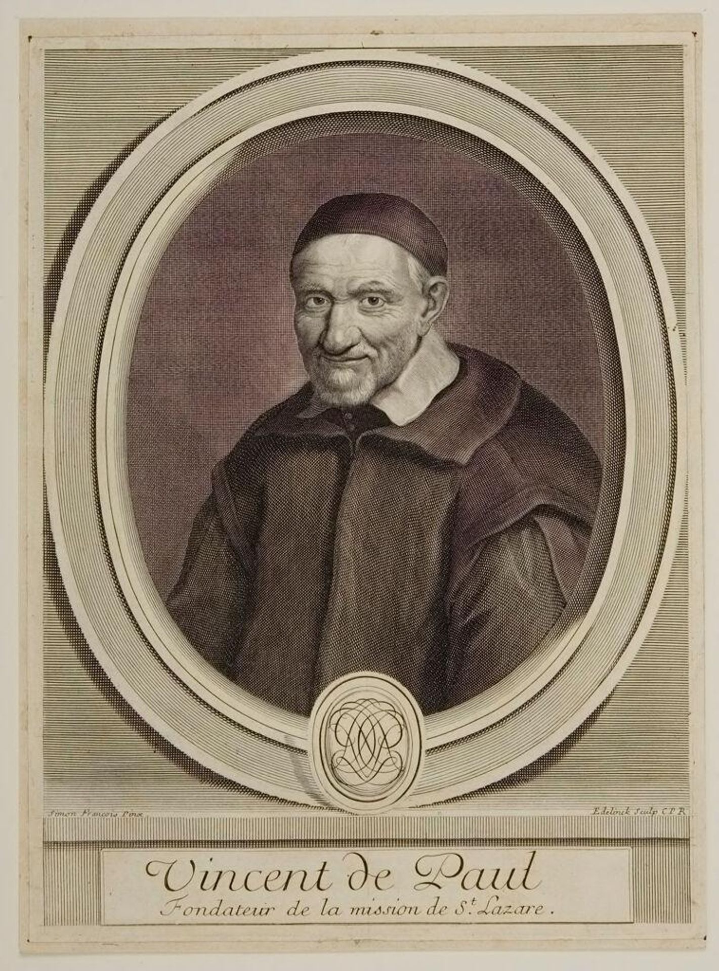 Vincent de Paul by Gérard Edelinck