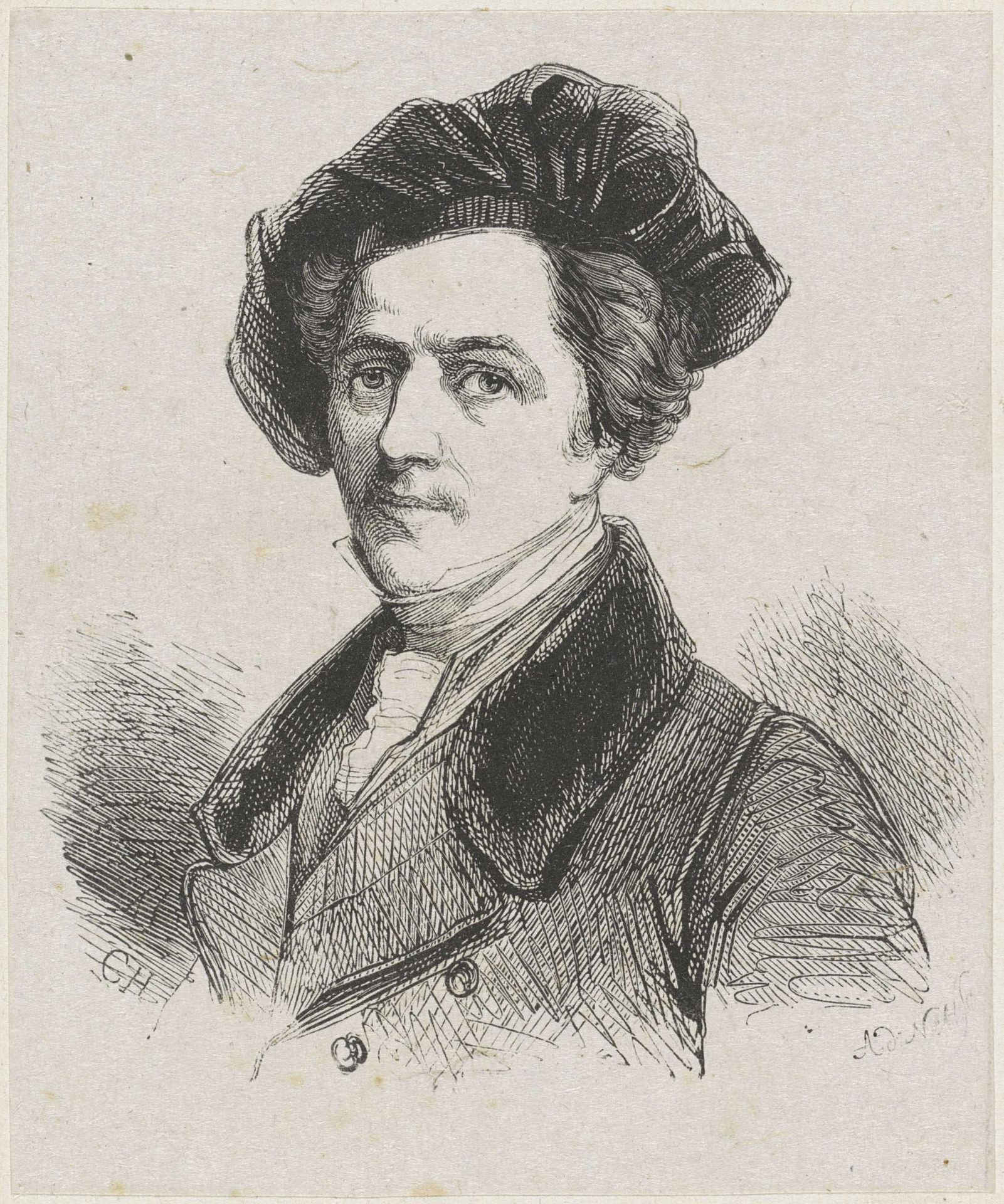 Portret van Christiaan Julius Lodewijk Portman by Adolphe Frédéric Nett