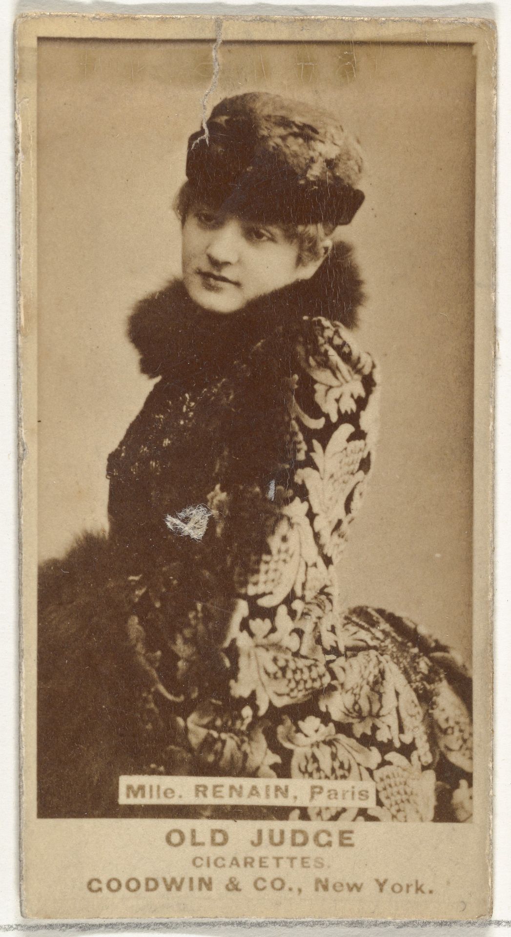 Mlle. Renain, Paris, from the Actors and Actresses series (N171) for Old Judge Cigarettes by Goodwin & Company