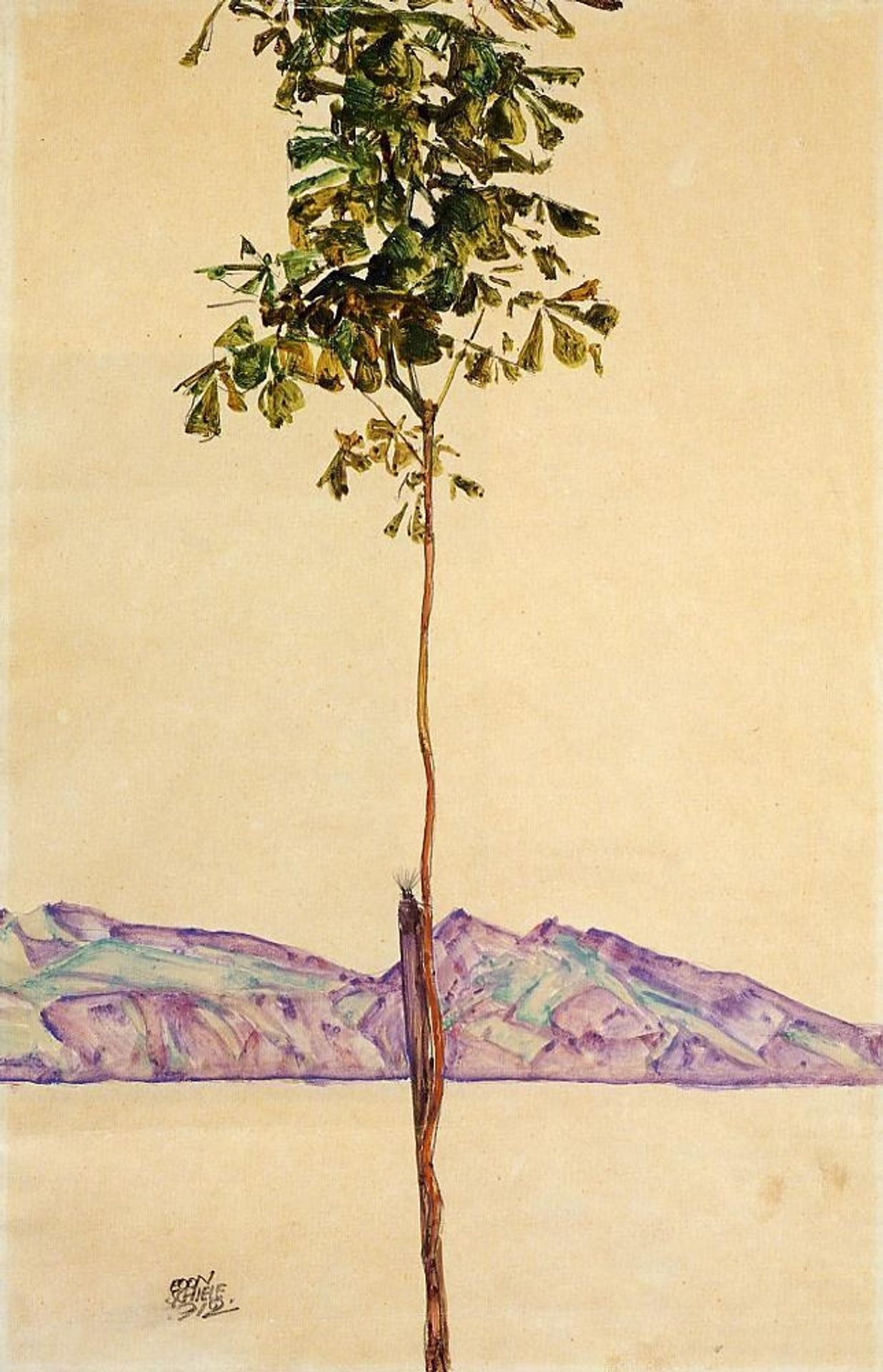 Little Tree (Chestnut Tree at Lake Constance) by Egon Schiele