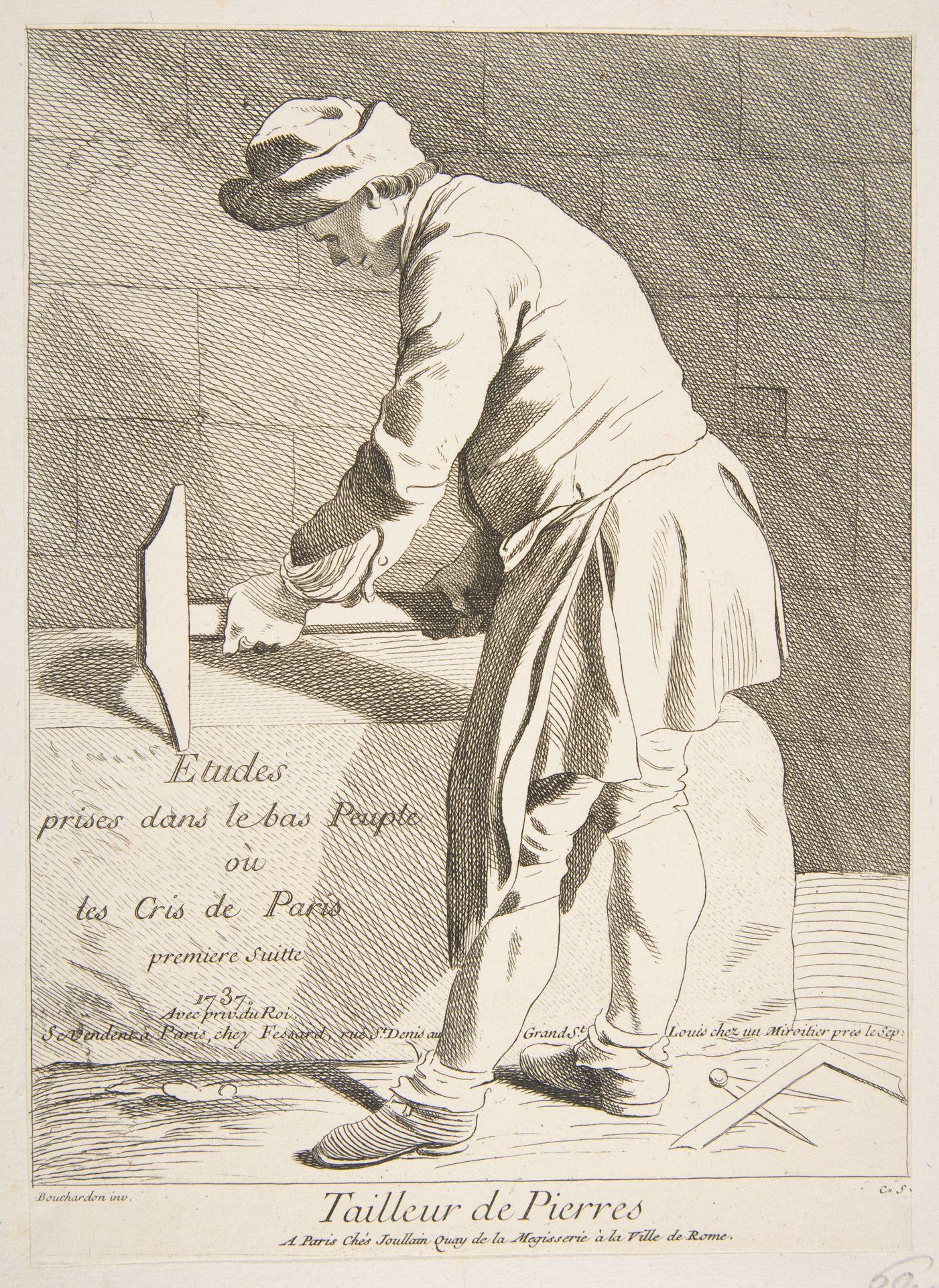 Stone Cutter by Anne Claude Philippe Caylus