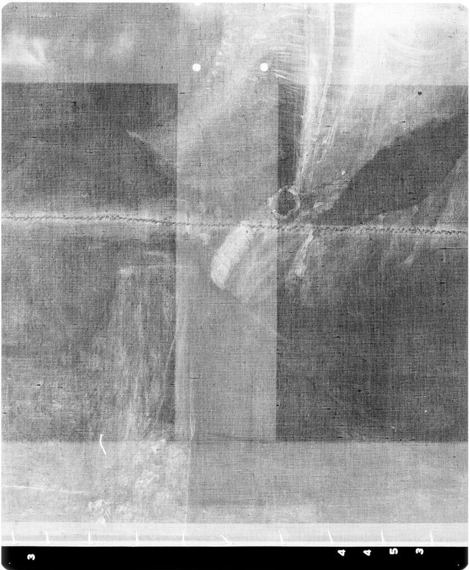 X-radiograph(s) of "Man with a Red Hat" by Artist of original: Dosso Dossi