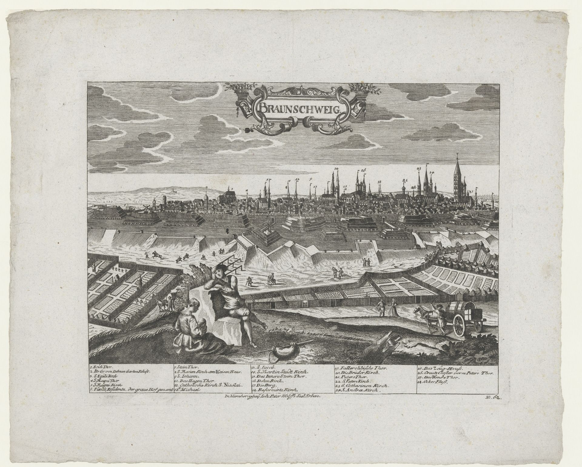 Gezicht op Braunschweig by Anonymous