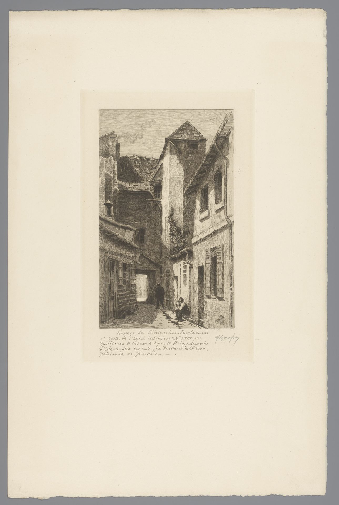 Gezicht op de Passage des Patriarches in Parijs by Henri Manesse
