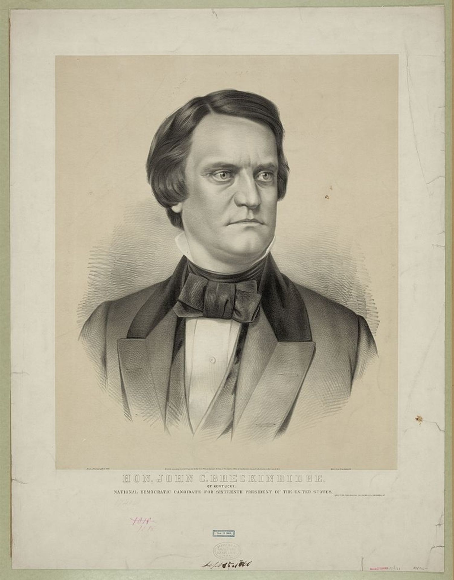 Hon. John C. Breckinridge of Kentucky by Currier and Ives