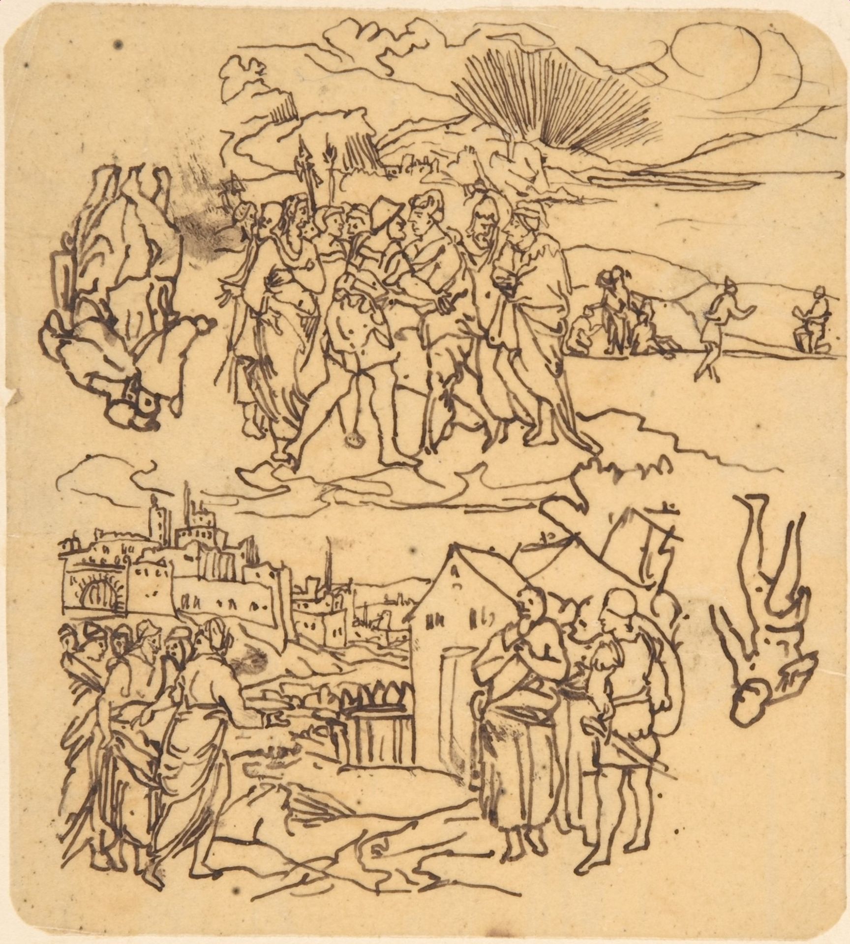 Sketches for Biblical Scenes by Rodolphe Bresdin
