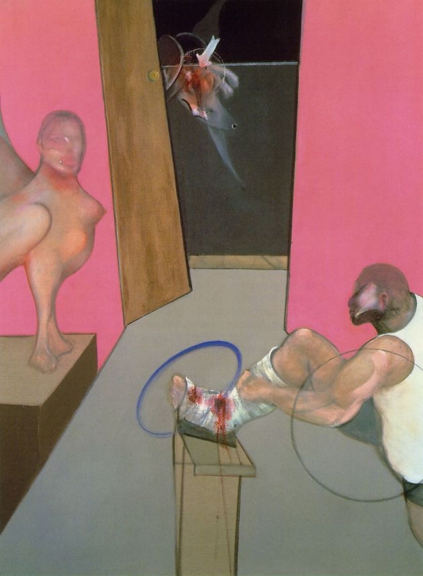 Oedipus And The Sphinx After Ingres by Francis Bacon