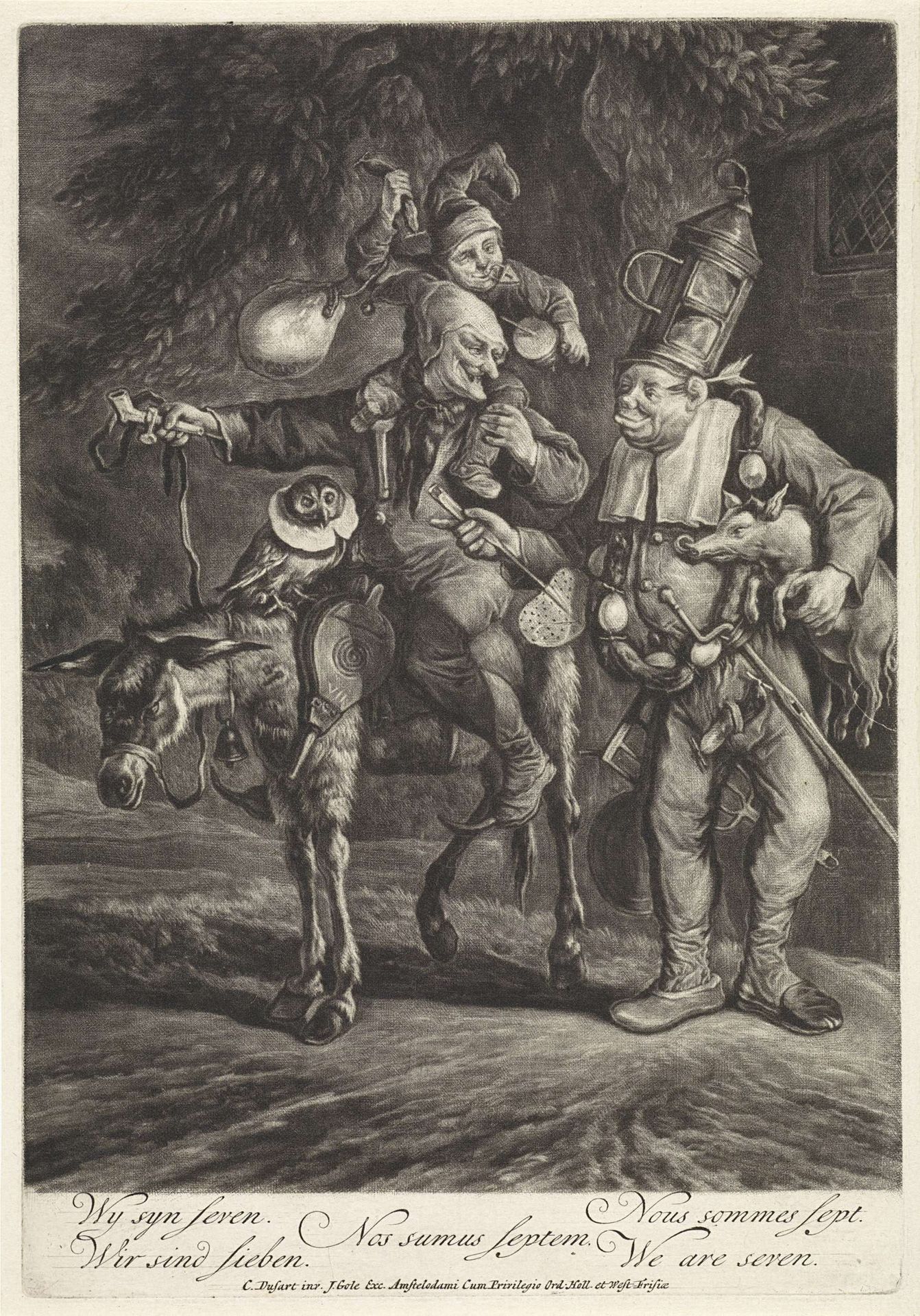 Wij zijn zeven by Cornelis Dusart