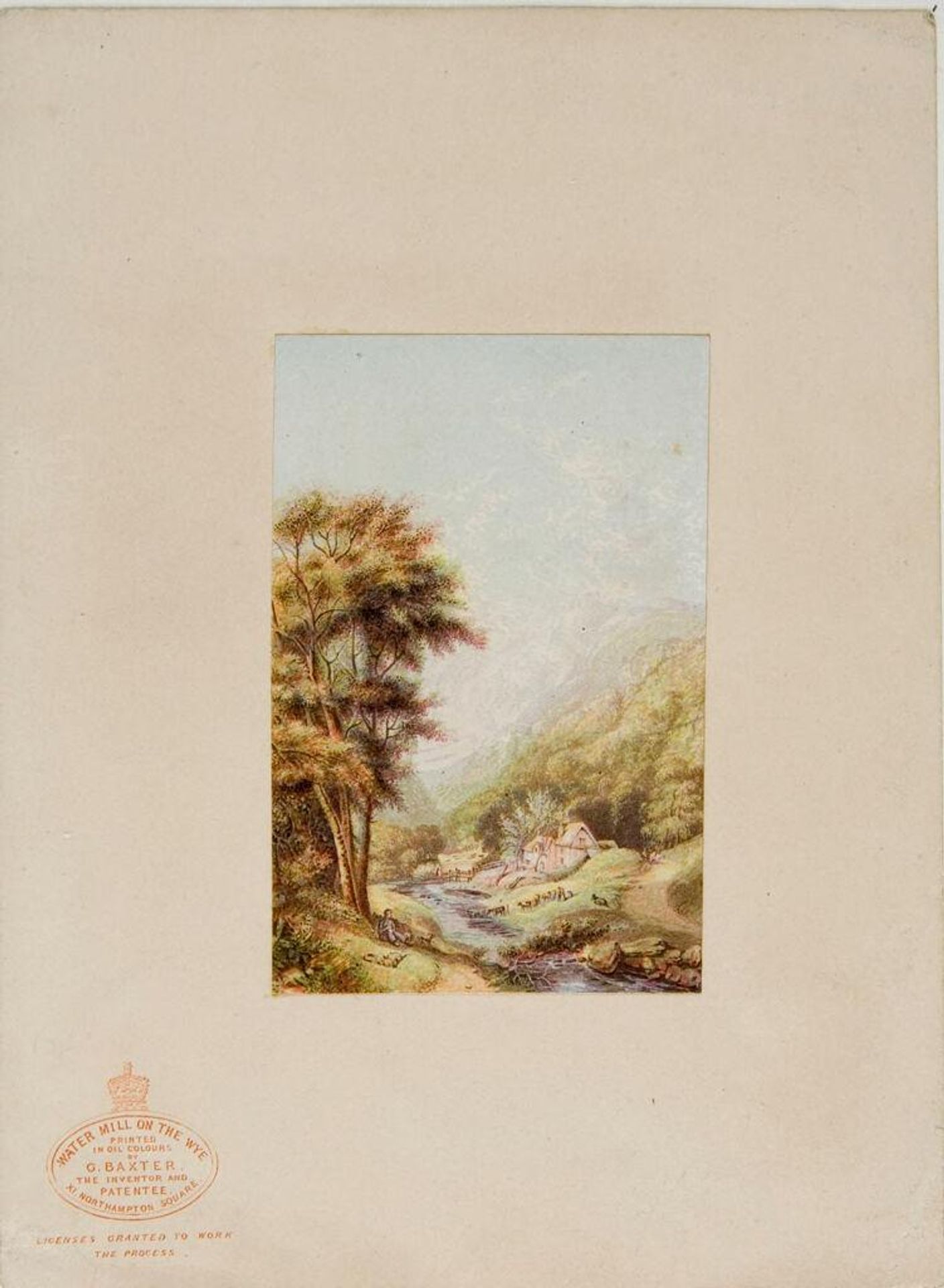 Watermill on the Wye by George Baxter