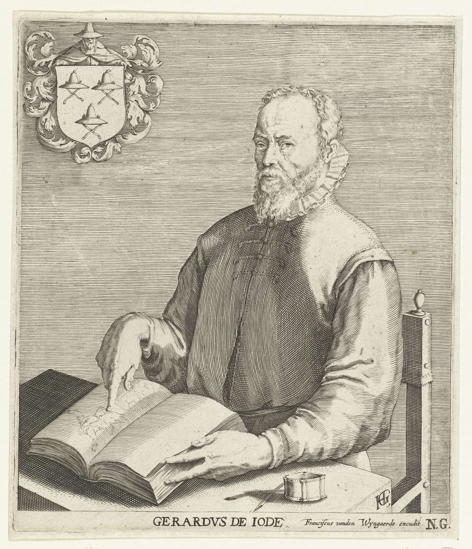 Portret van Gerard de Jode by Anonymous
