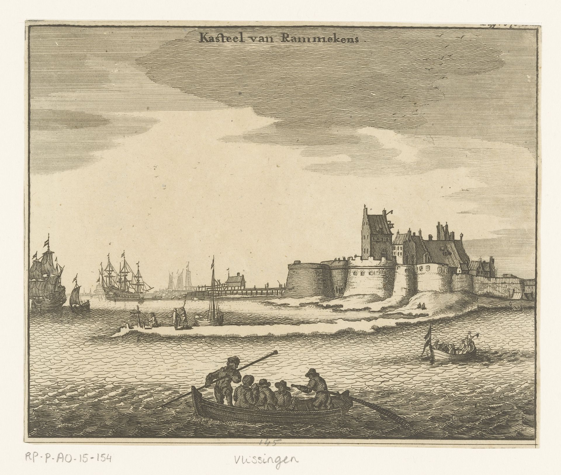 Gezicht op Fort Rammekens by Anonymous