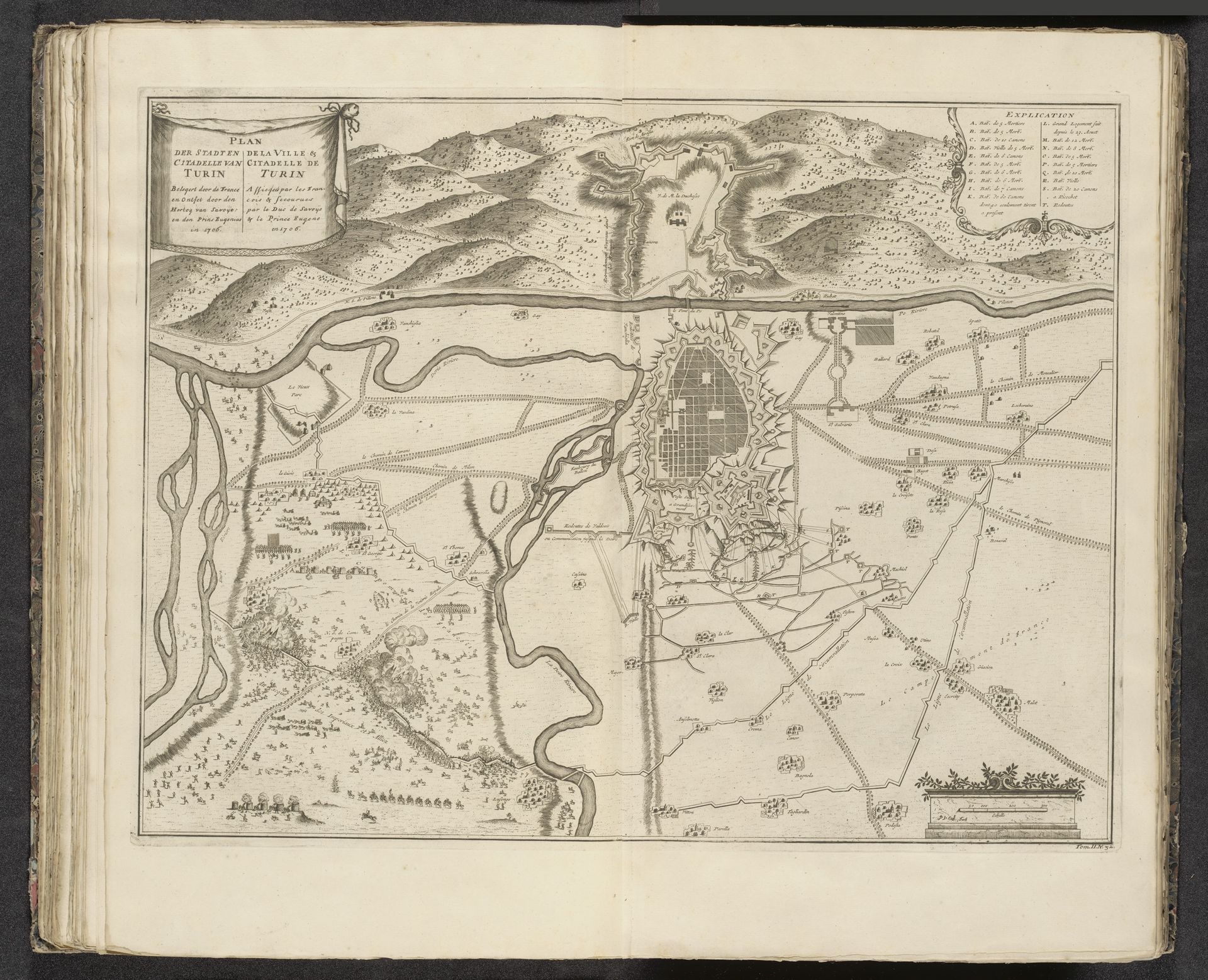 Beleg en ontzet van Turijn, 1706 by Pieter van (II) Call