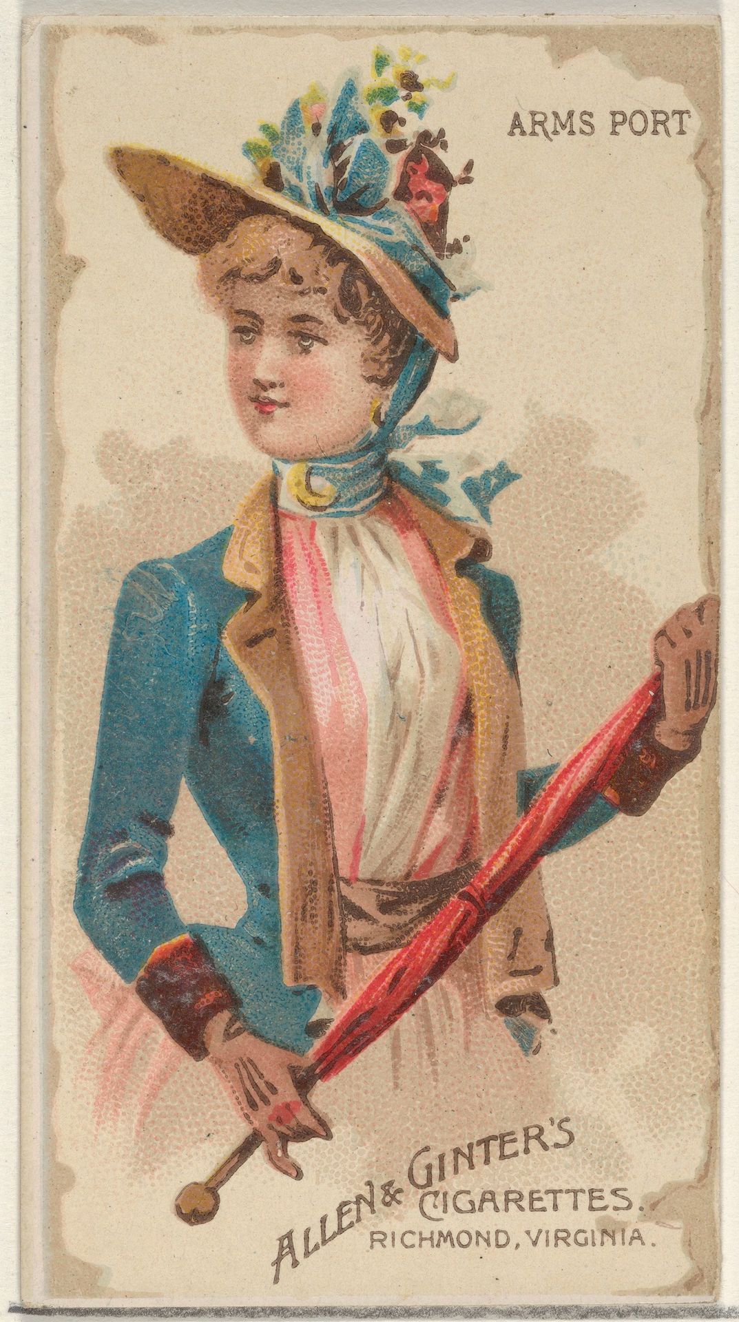 Arms Port, from the Parasol Drills series (N18) for Allen & Ginter Cigarettes Brands by Allen & Ginter