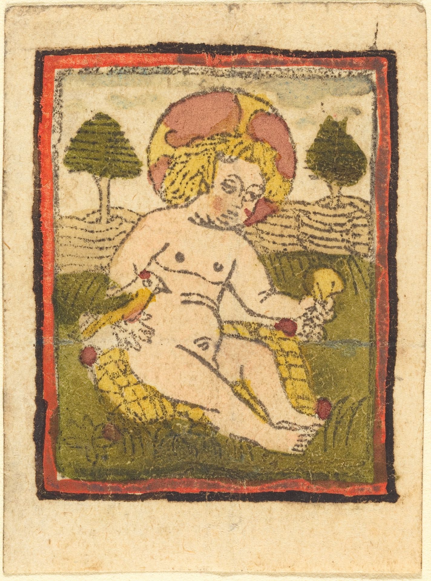 Christ Child with Bird by Anonymous