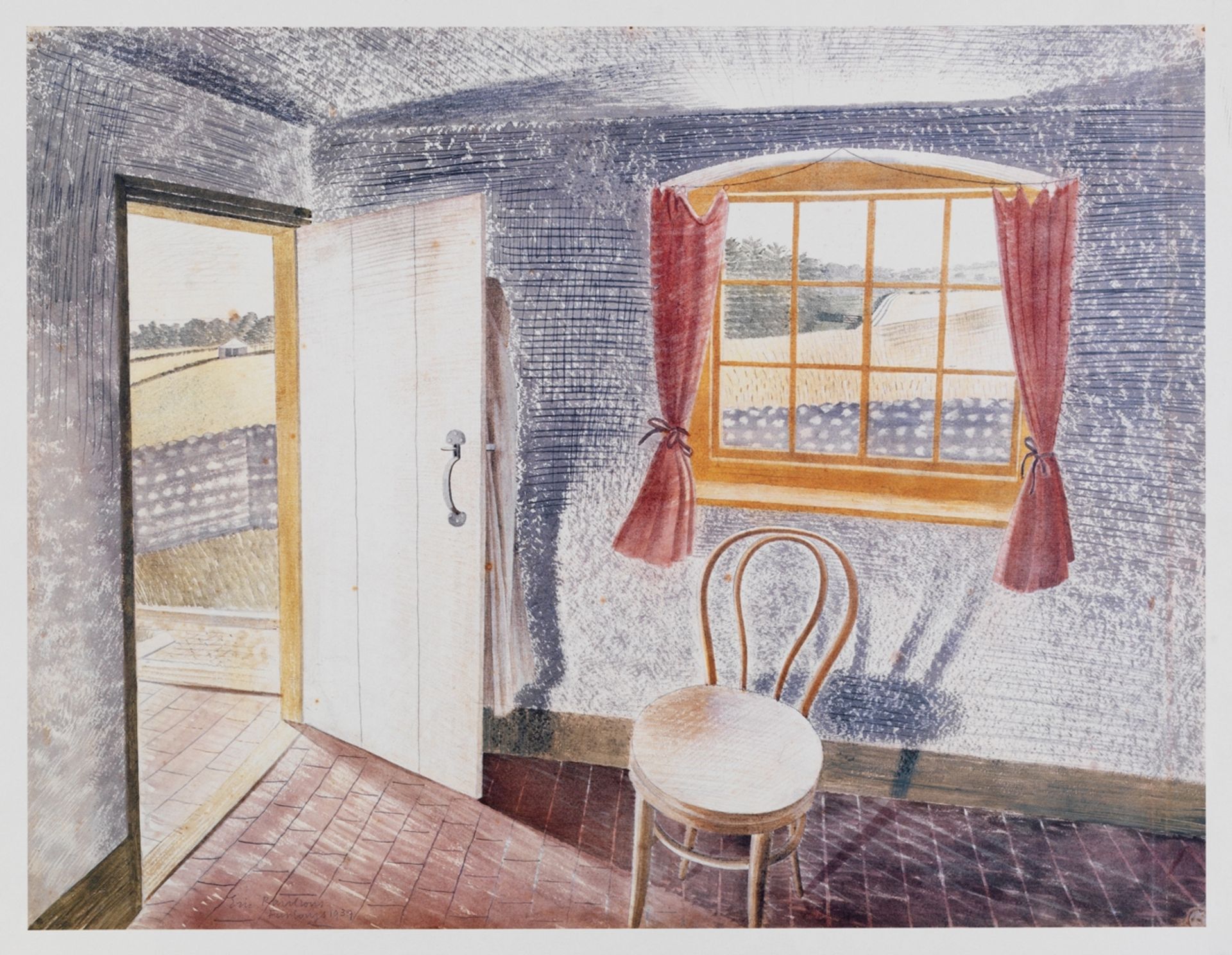 Interior at Furlongs by Eric Ravilious