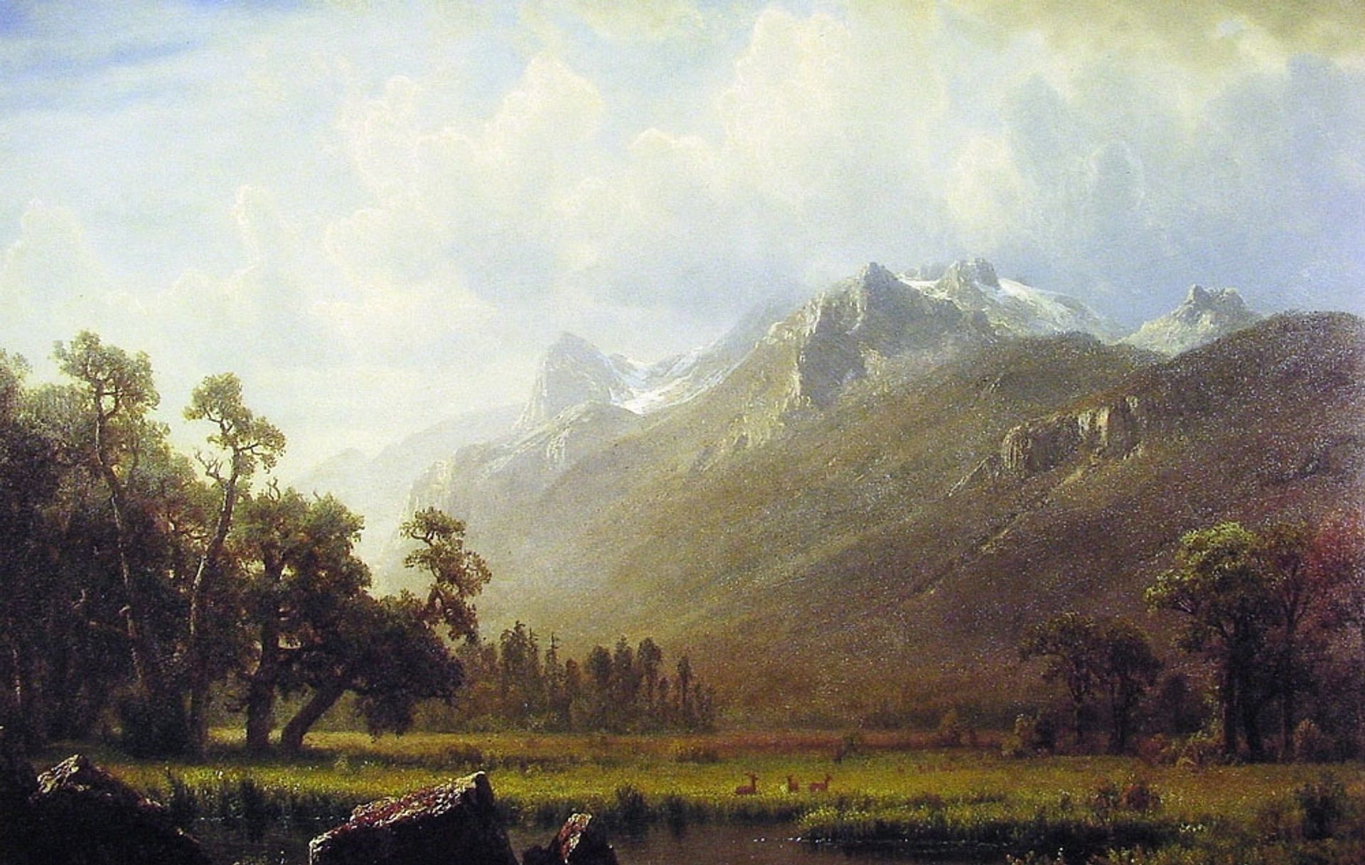 The Sierras near Lake Tahoe by Albert Bierstadt
