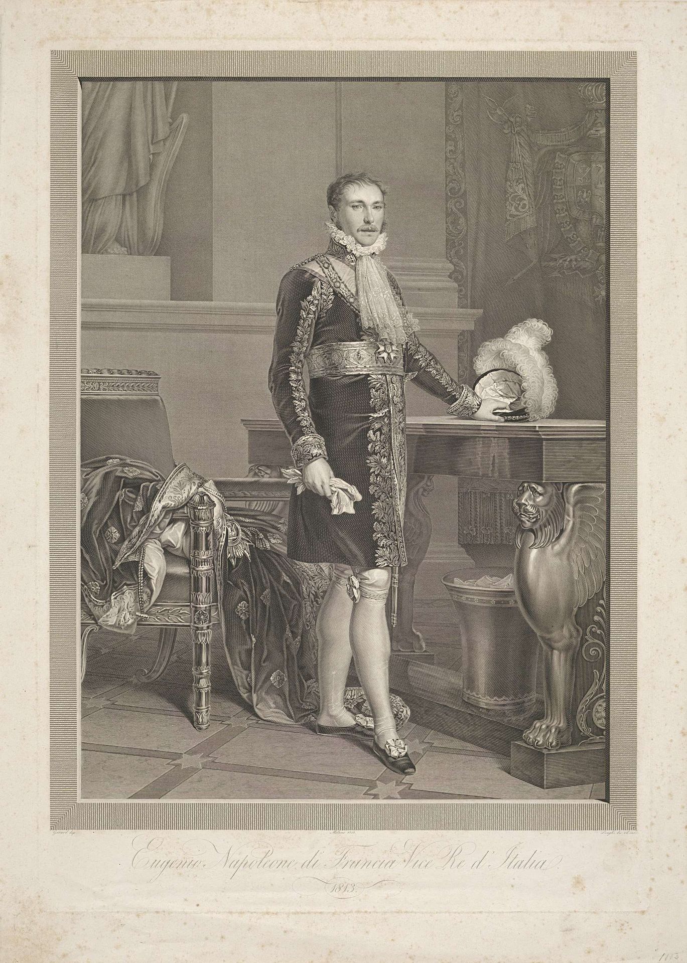 Portret van Eugène de Beauharnais by Giuseppe Longhi