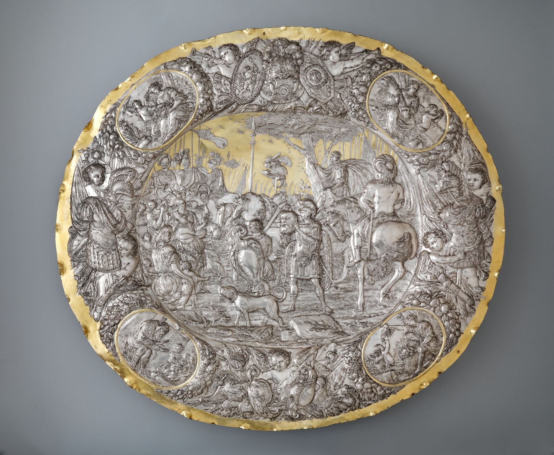 Dish or plateau by Elkington & Co.