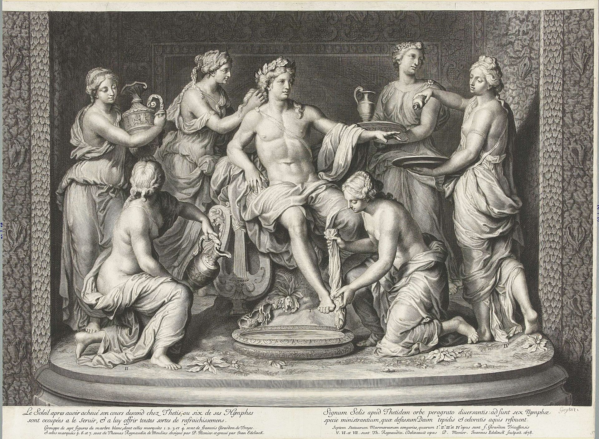 Apollo en zes muzen by Jan Edelinck