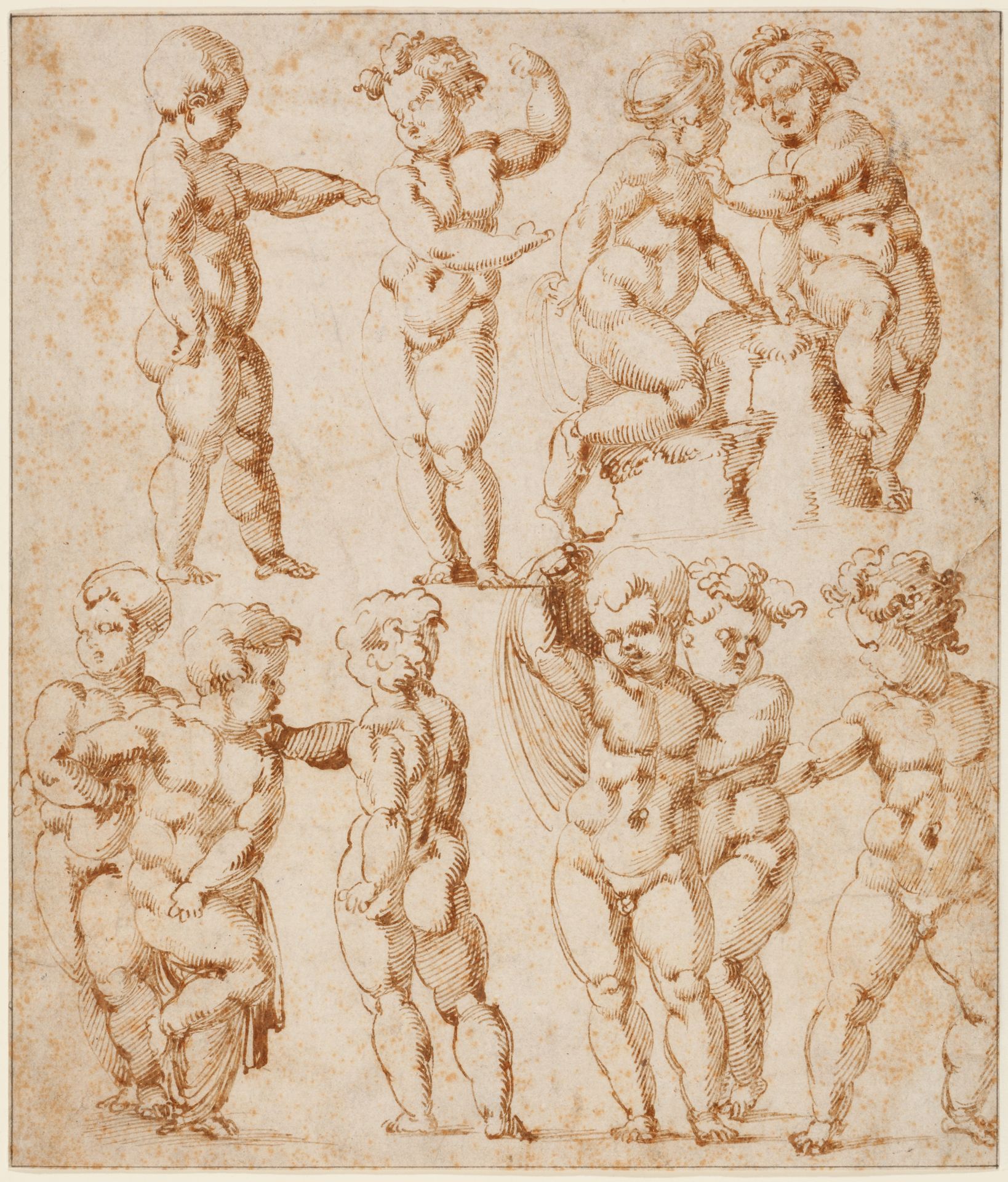 Studies of Children (Studies after a Mannequin) by Baccio Bandinelli