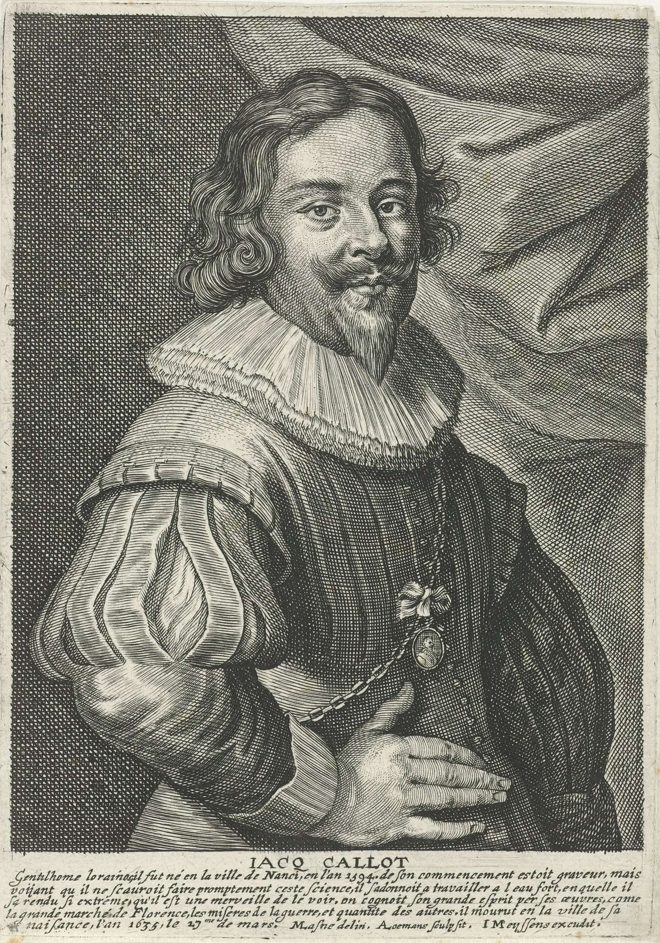 Portret van Jacques Callot by Arnold Loemans