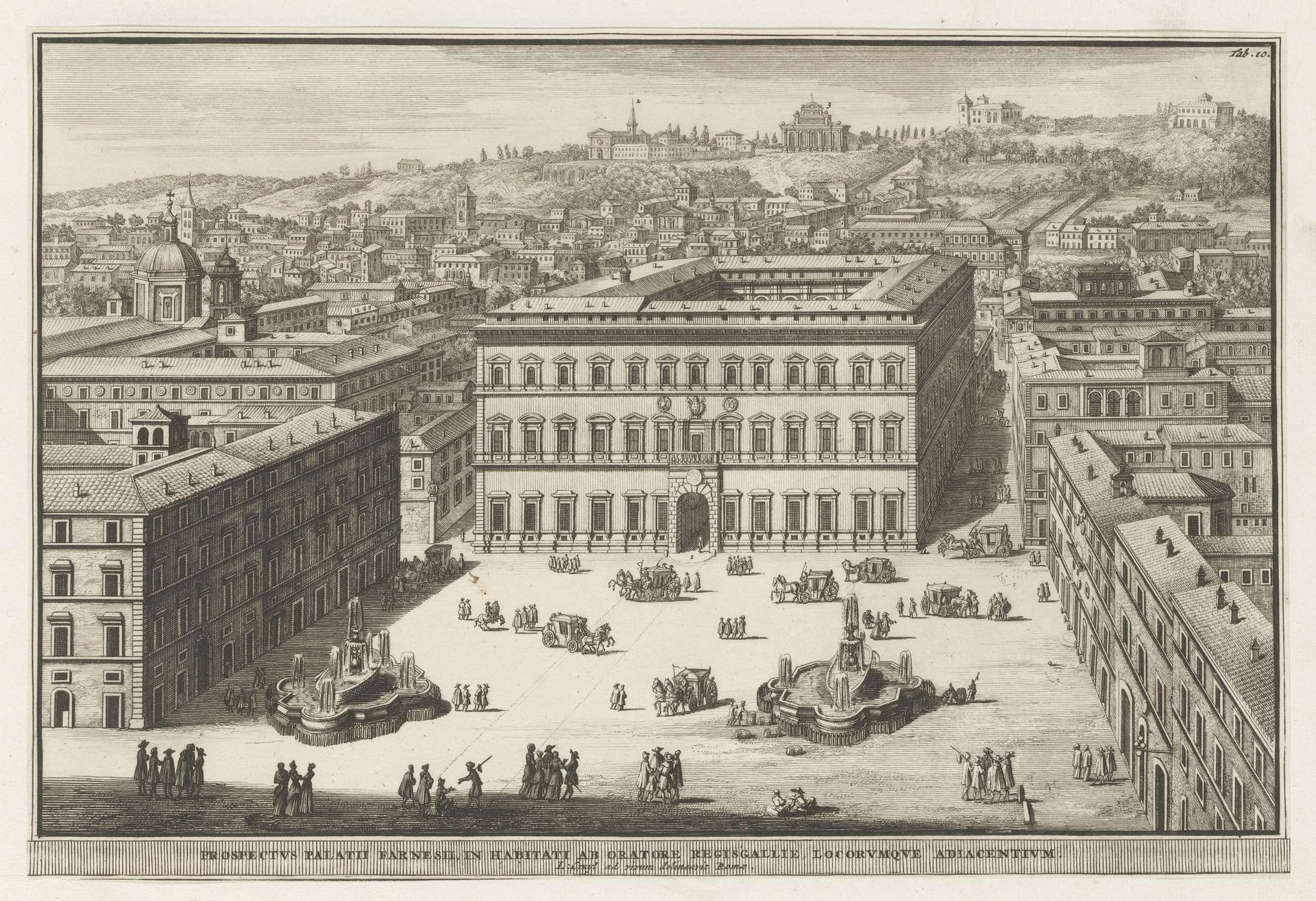 Palazzo Farnese te Rome by Jacobus Baptist