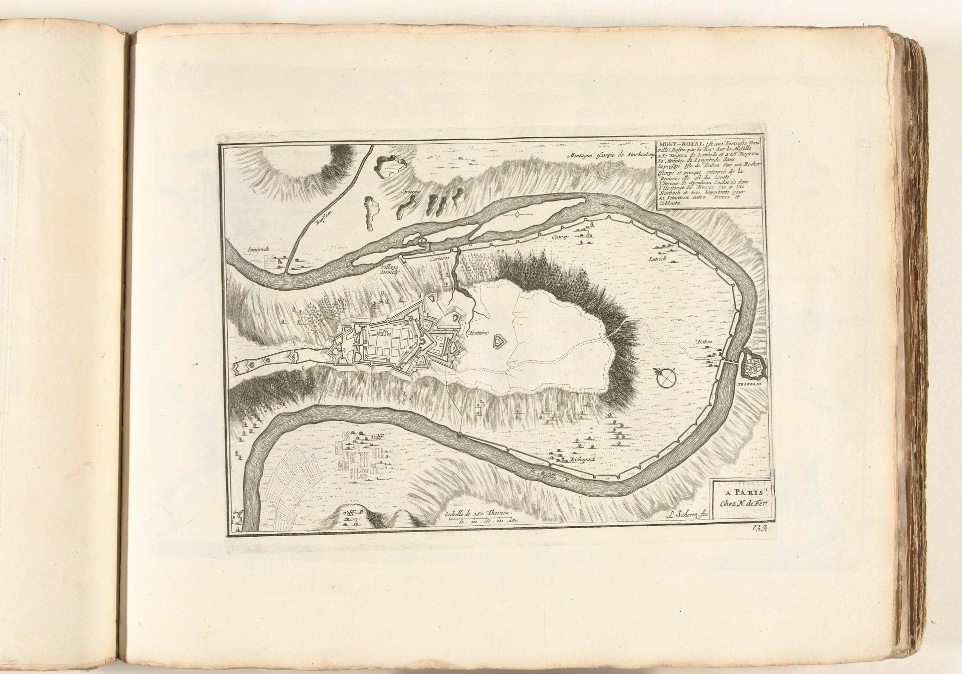 Plattegrond van het fort Mont Royal, ca. 1702 by Laurens Scherm