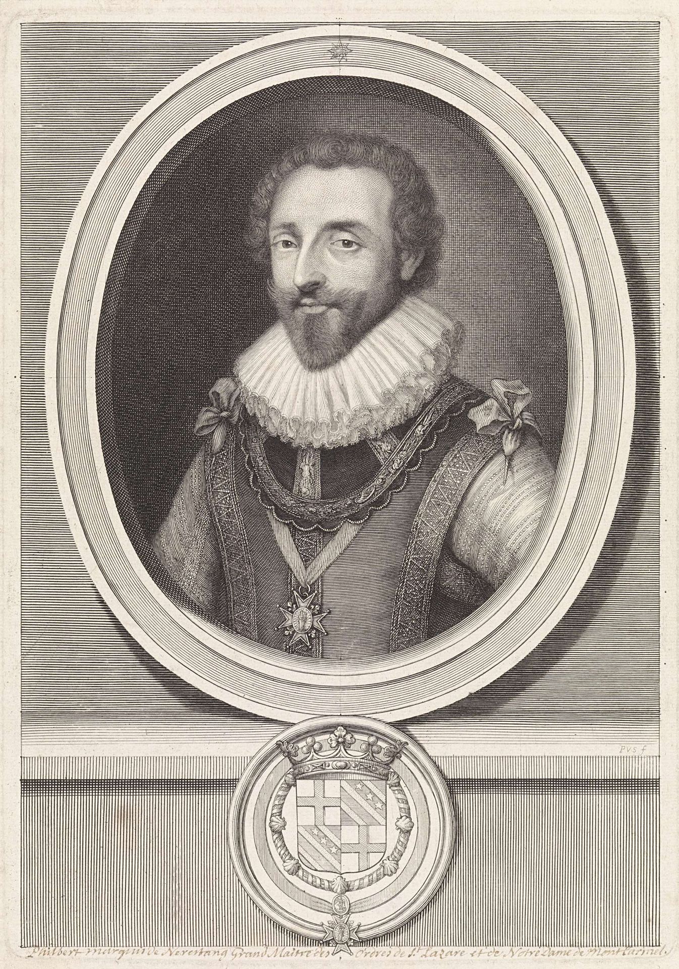 Portret van Philibert, markies van Nérestang by Pieter van Schuppen