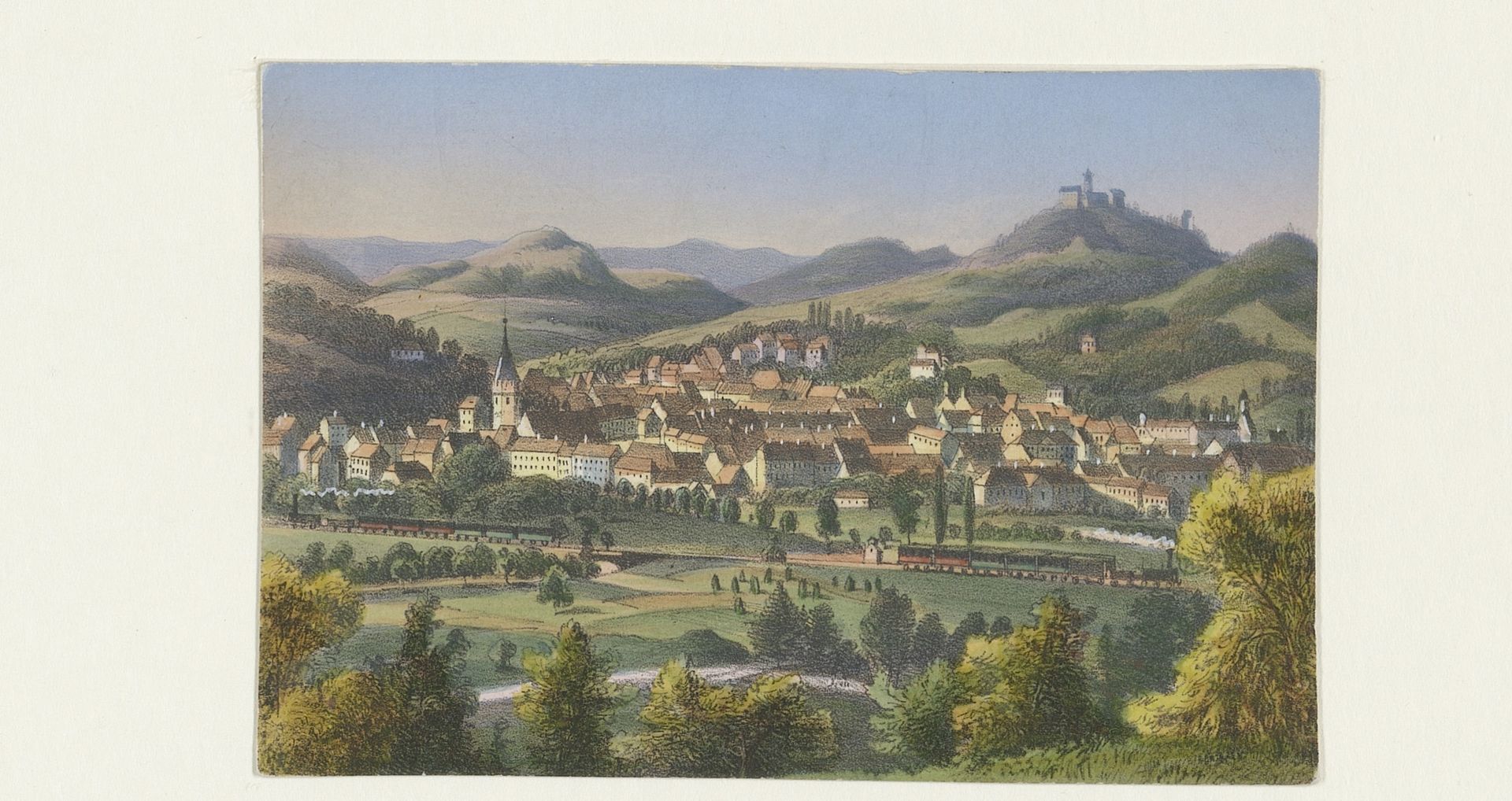 Gezicht op Eisenach by Anonymous