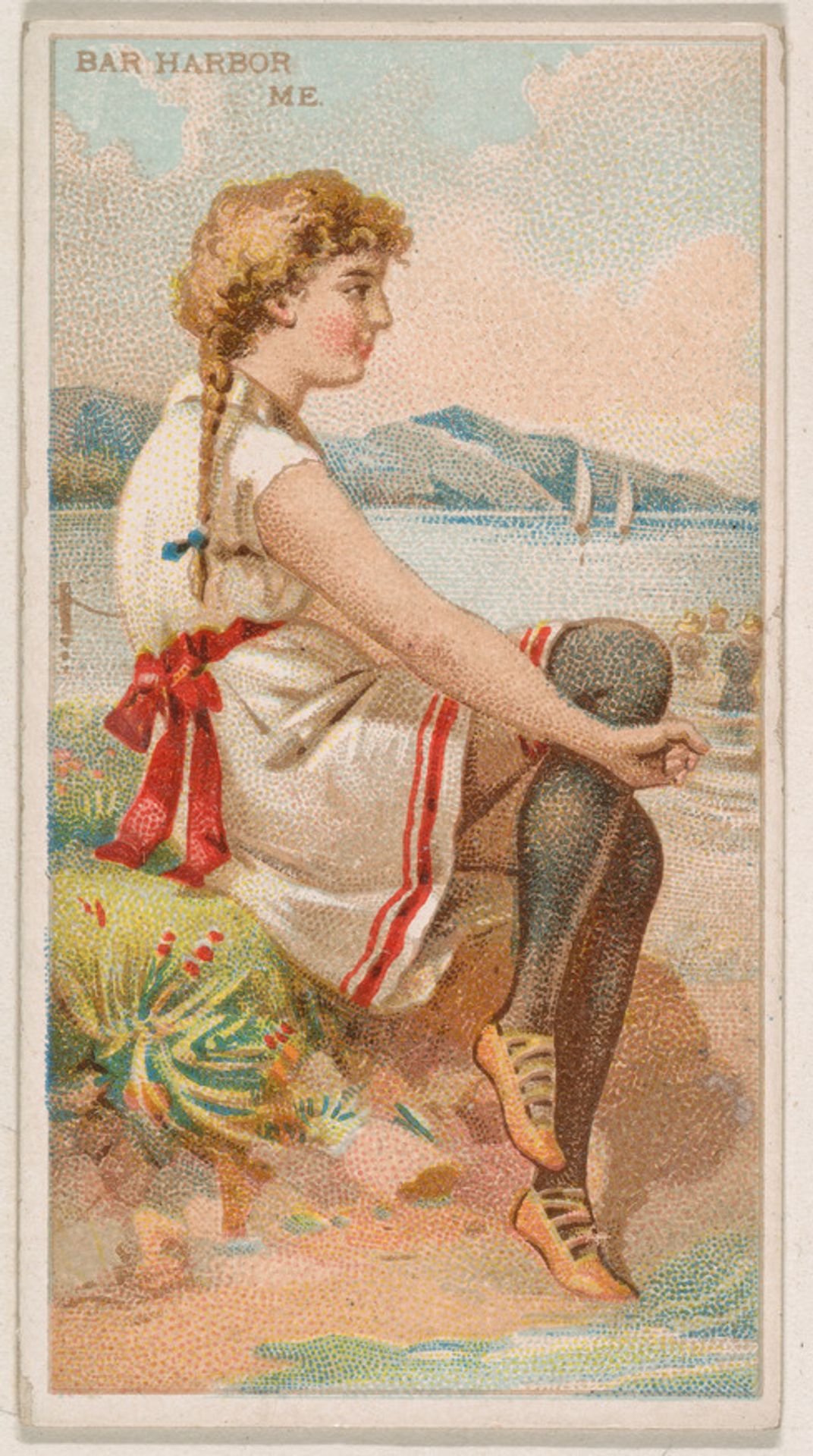 Bar Harbor, Maine, from the Surf Beauties series (N232), issued by Kinney Bros. by Kinney Brothers Tobacco Company