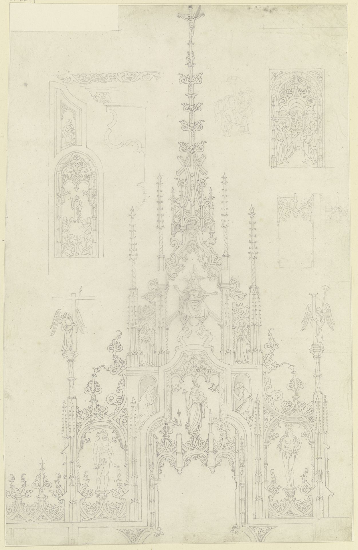 Detail des Bordesholmer Altars von Hans Brüggemann im Schleswiger Dom by Karl Ballenberger