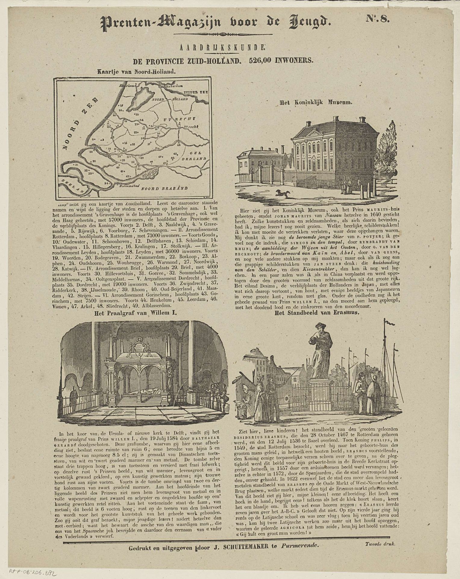 De provincie Zuid-Holland. 526,000 inwoners by Willem Bal