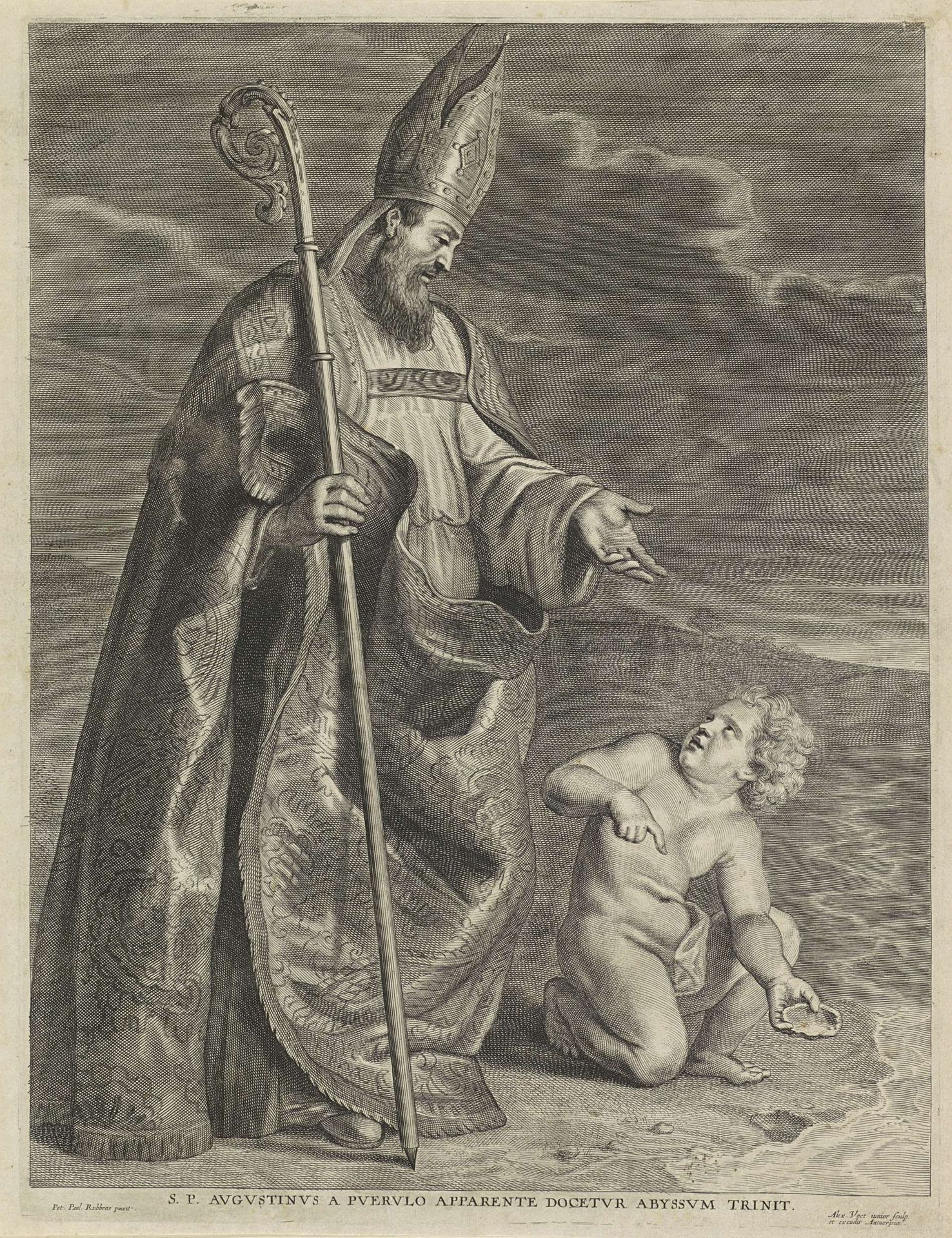 H. Augustinus by Alexander (II) Voet