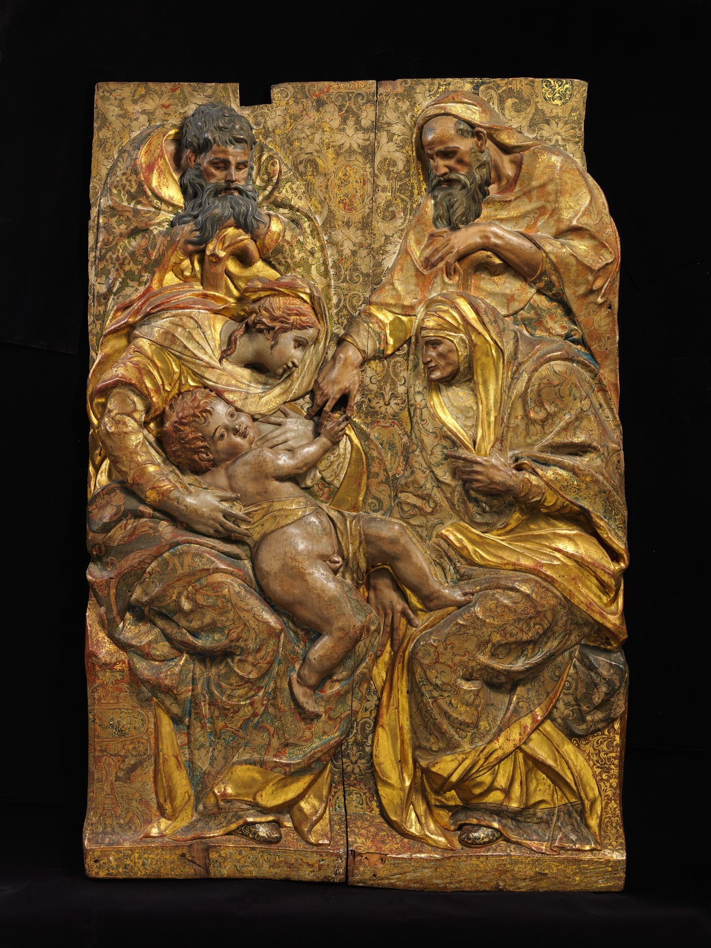 The Holy Family with Saints Anne and Joachim by Diego de Pesquera