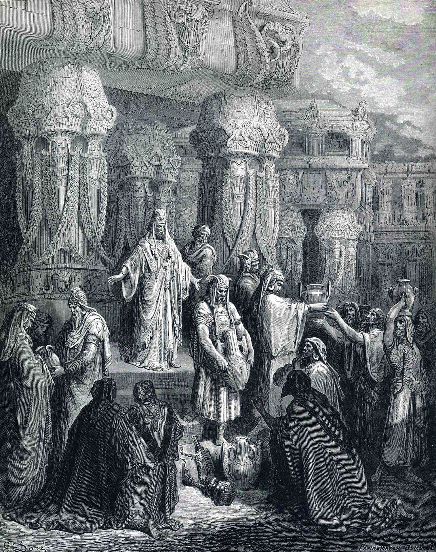 Cyrus Restores the Vessels of the Temple by Gustave Dore