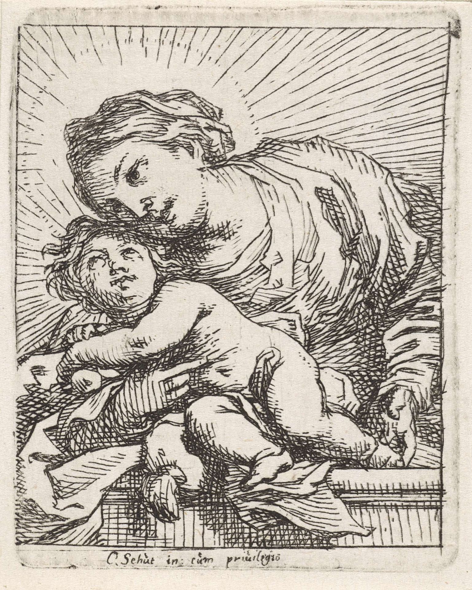 Madonna met kind by Cornelis Schut