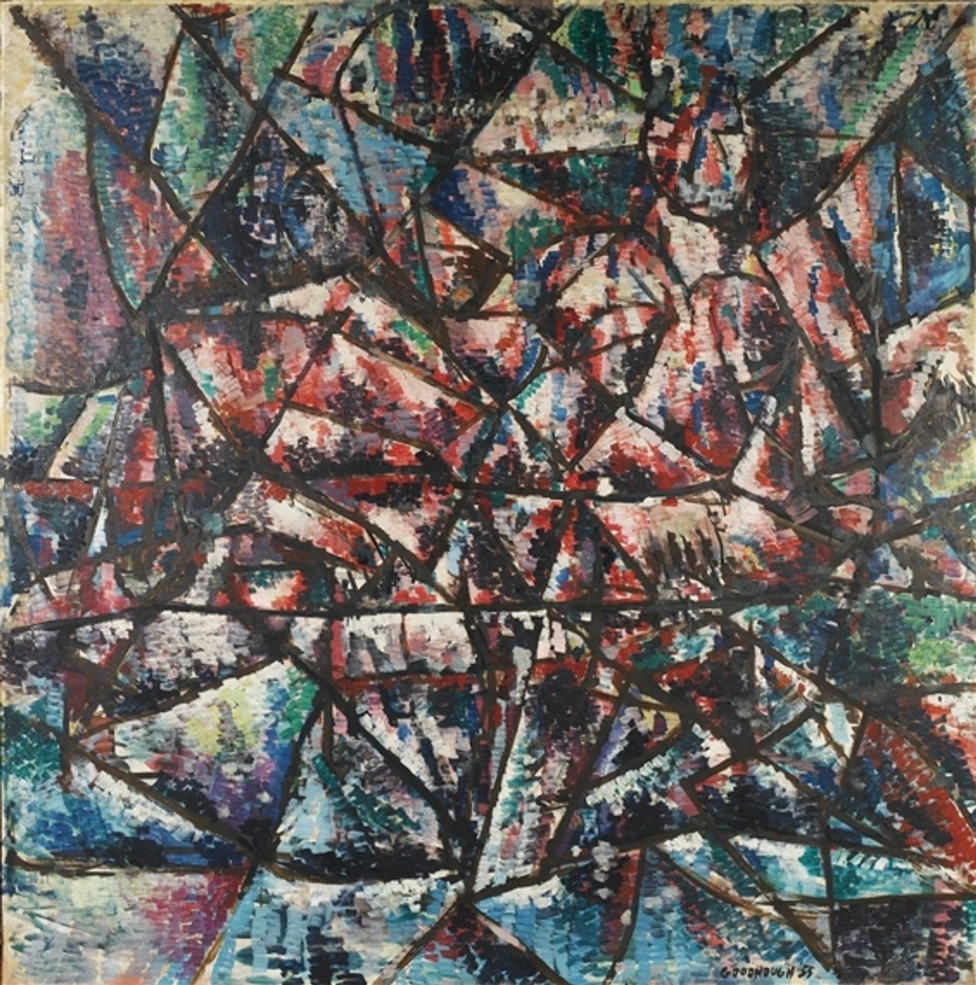 Two Seated Figures by Robert Goodnough