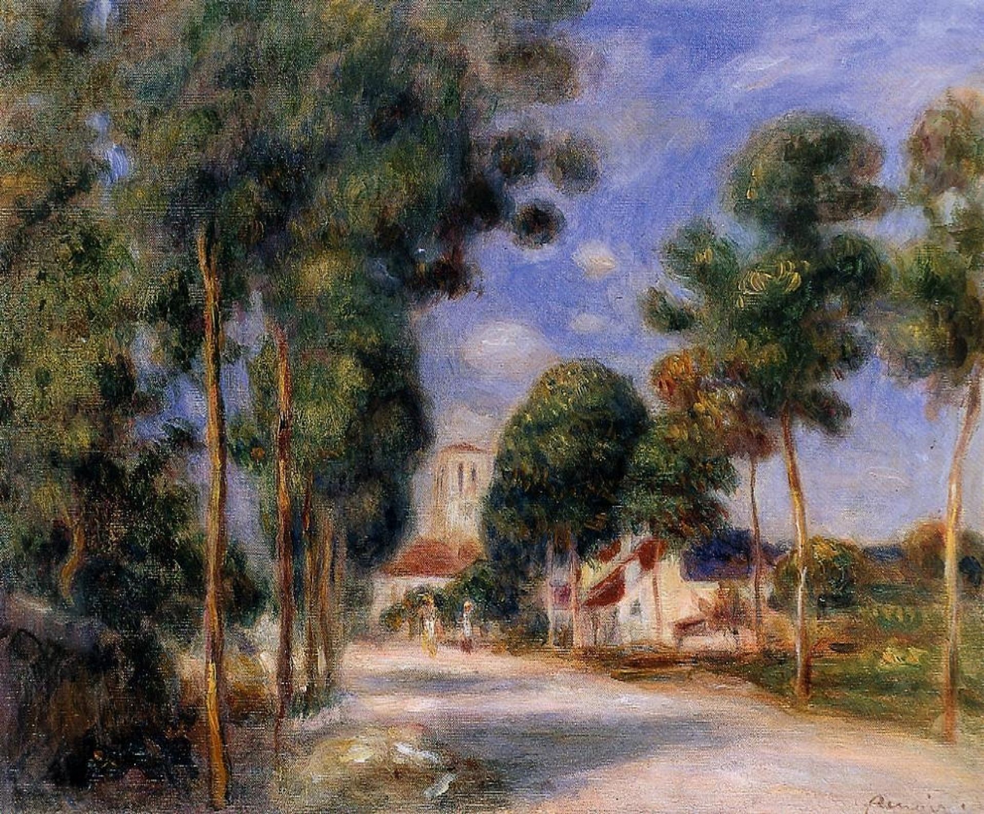 Entering the Village of Essoyes by Pierre-Auguste Renoir