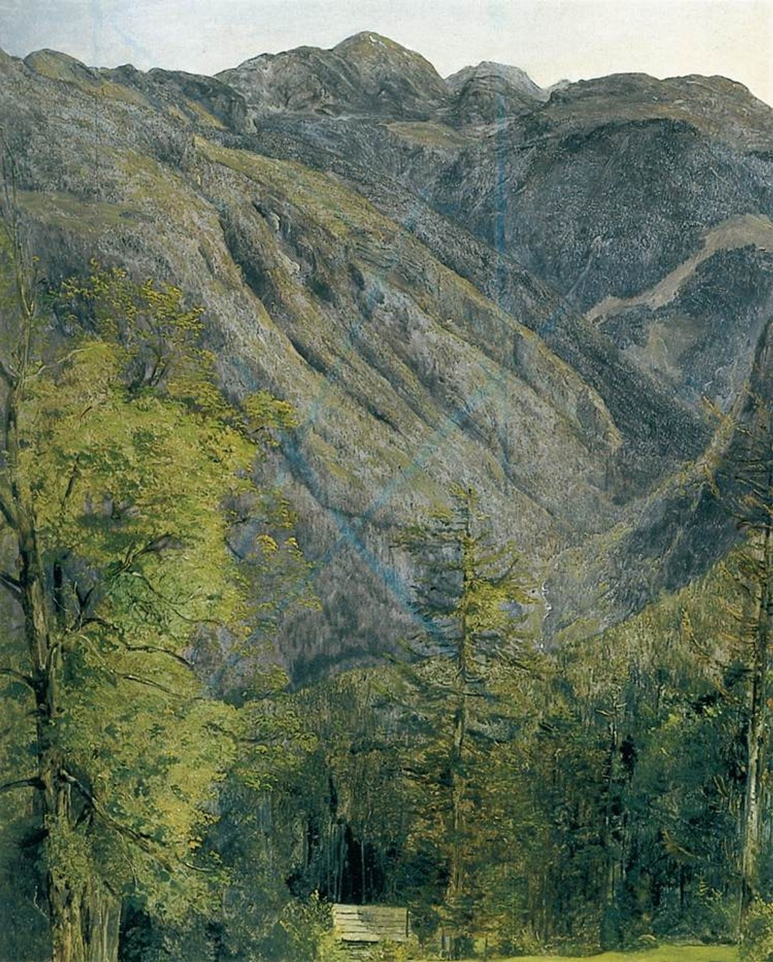 The Schönberg Seen from Hoisernradalpe by Ferdinand Georg Waldmüller