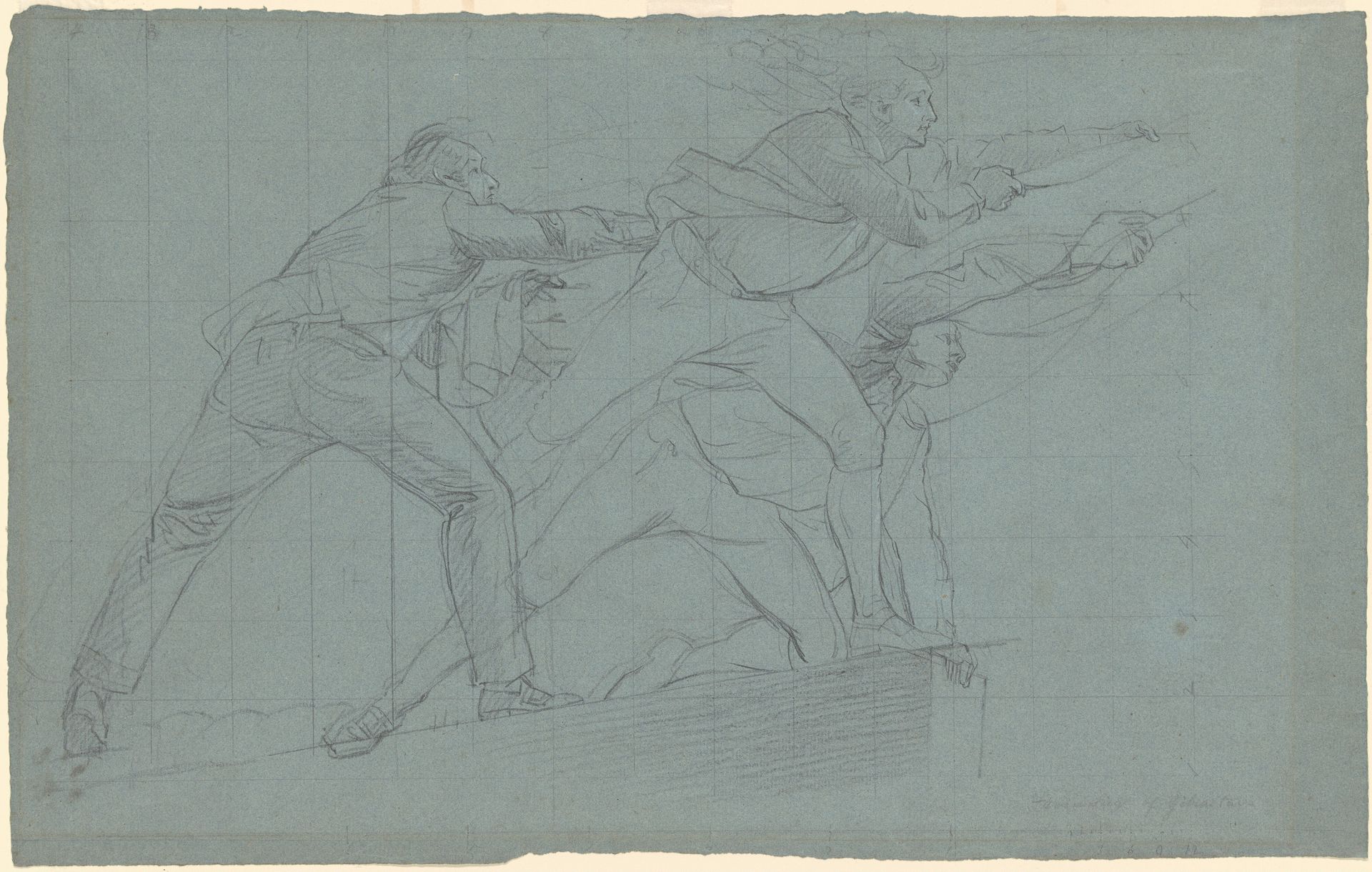 Study for "The Defeat of the Floating Batteries at Gibraltar" by John Singleton Copley