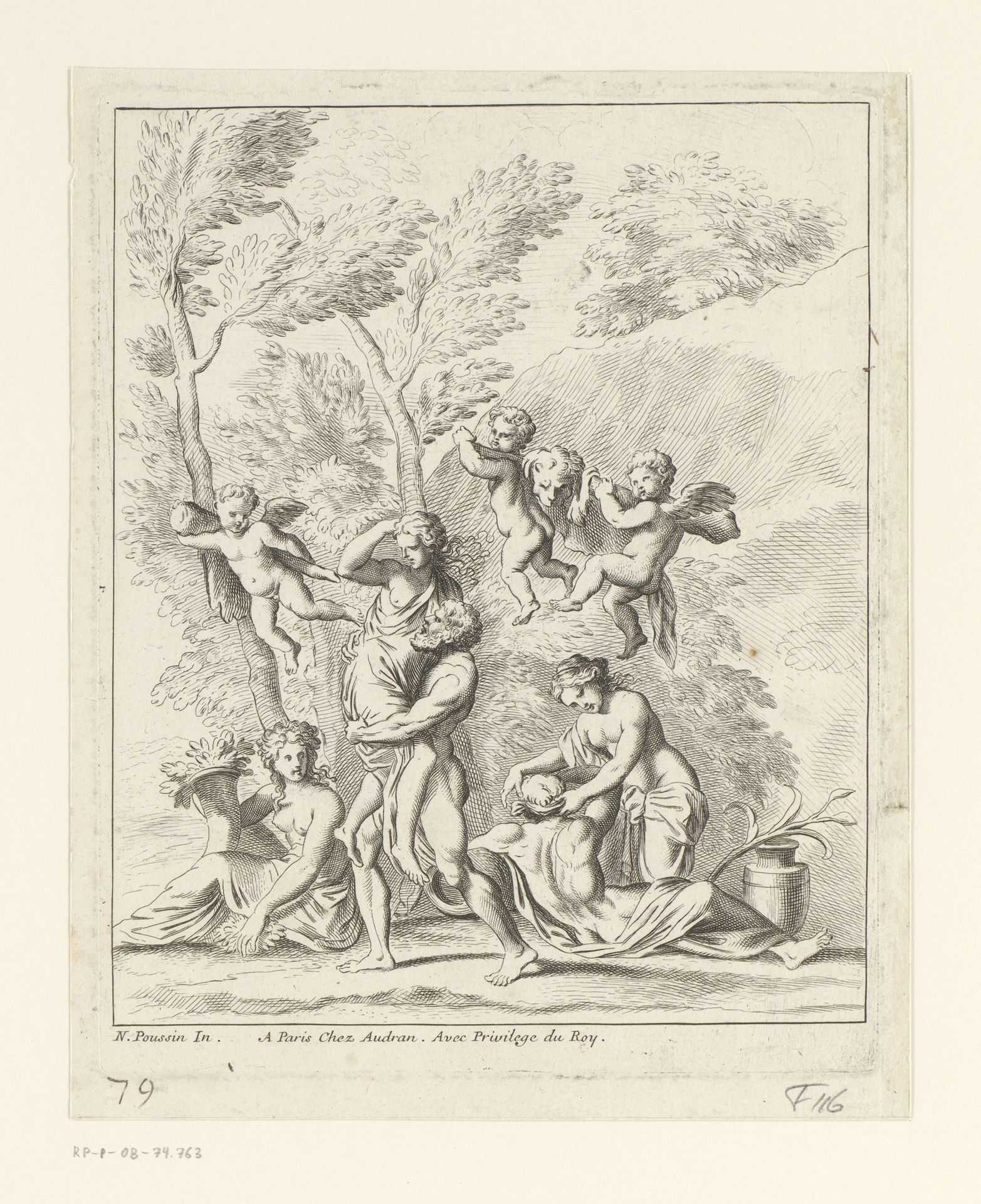 Hercules draagt Deianeira by Anonymous