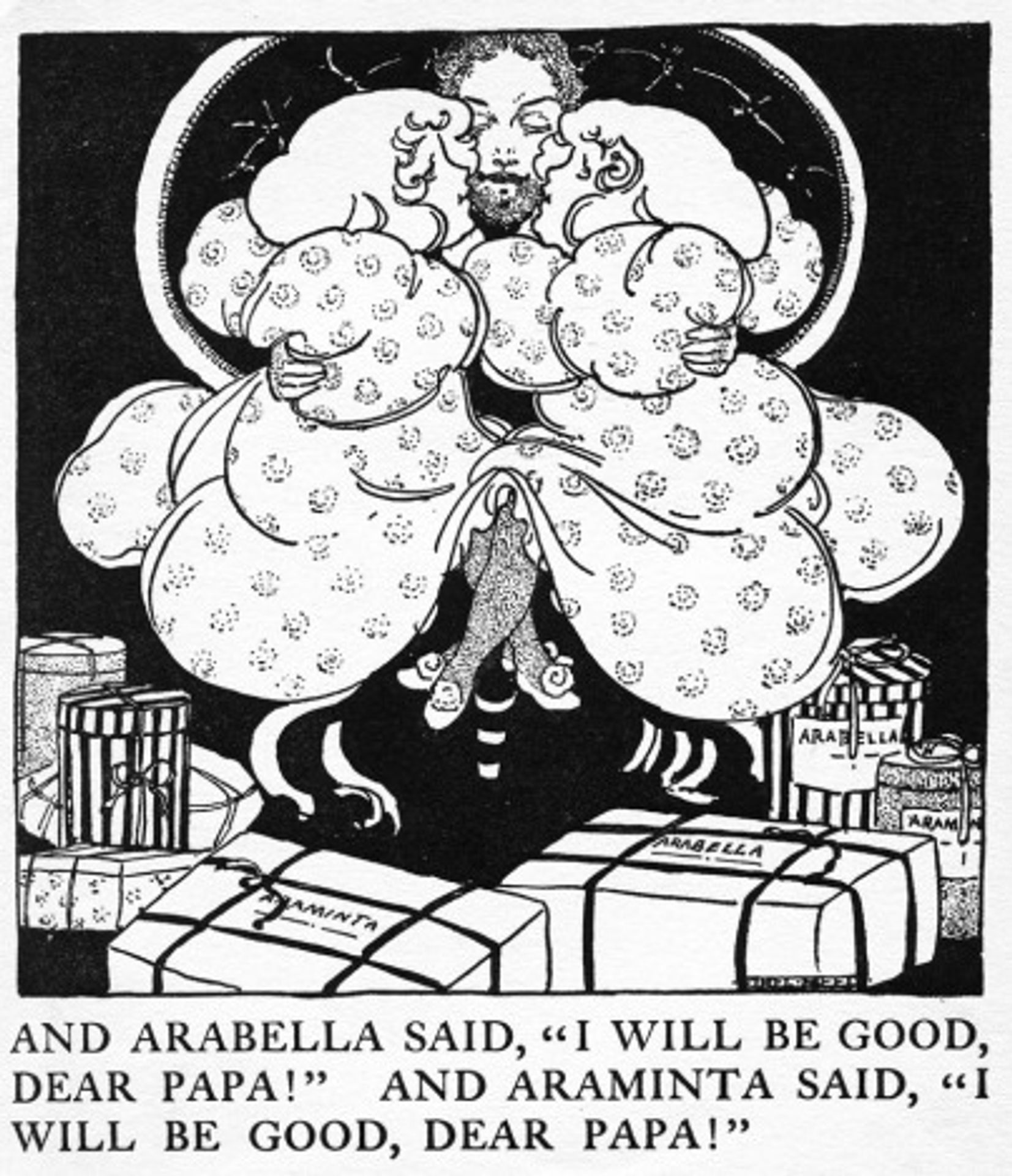 Illustration from Arabella & Araminta Stories by Ethel Reed