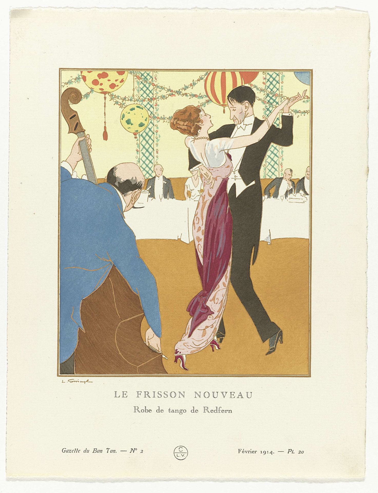 Gazette du Bon Ton. Art – Modes & Frivolités: Evening Attire by Ludwik Strimpl