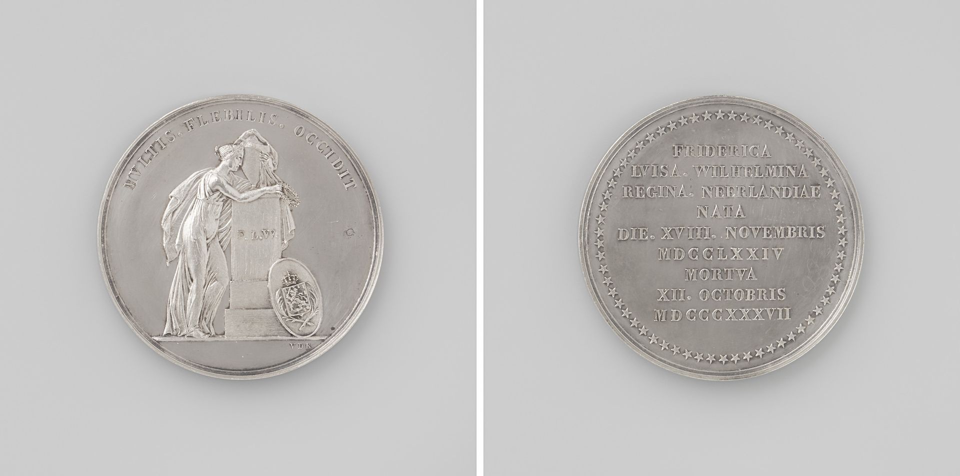Overlijden van Wilhelmina Frederica Louisa, koningin der Nederlanden by David van der (1804-1879) Kellen