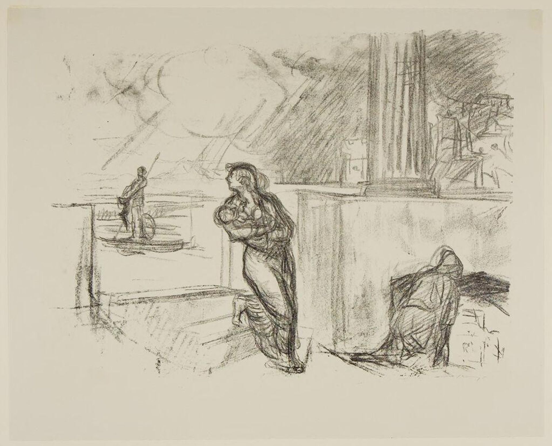 Hector Leaving Andromache by Max Slevogt