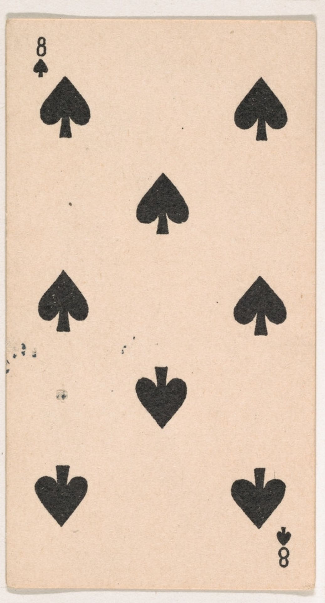 Eight of Spades, from the Transparent Playing Cards series (N220) issued by Kinney Bros. by Kinney Brothers Tobacco Company
