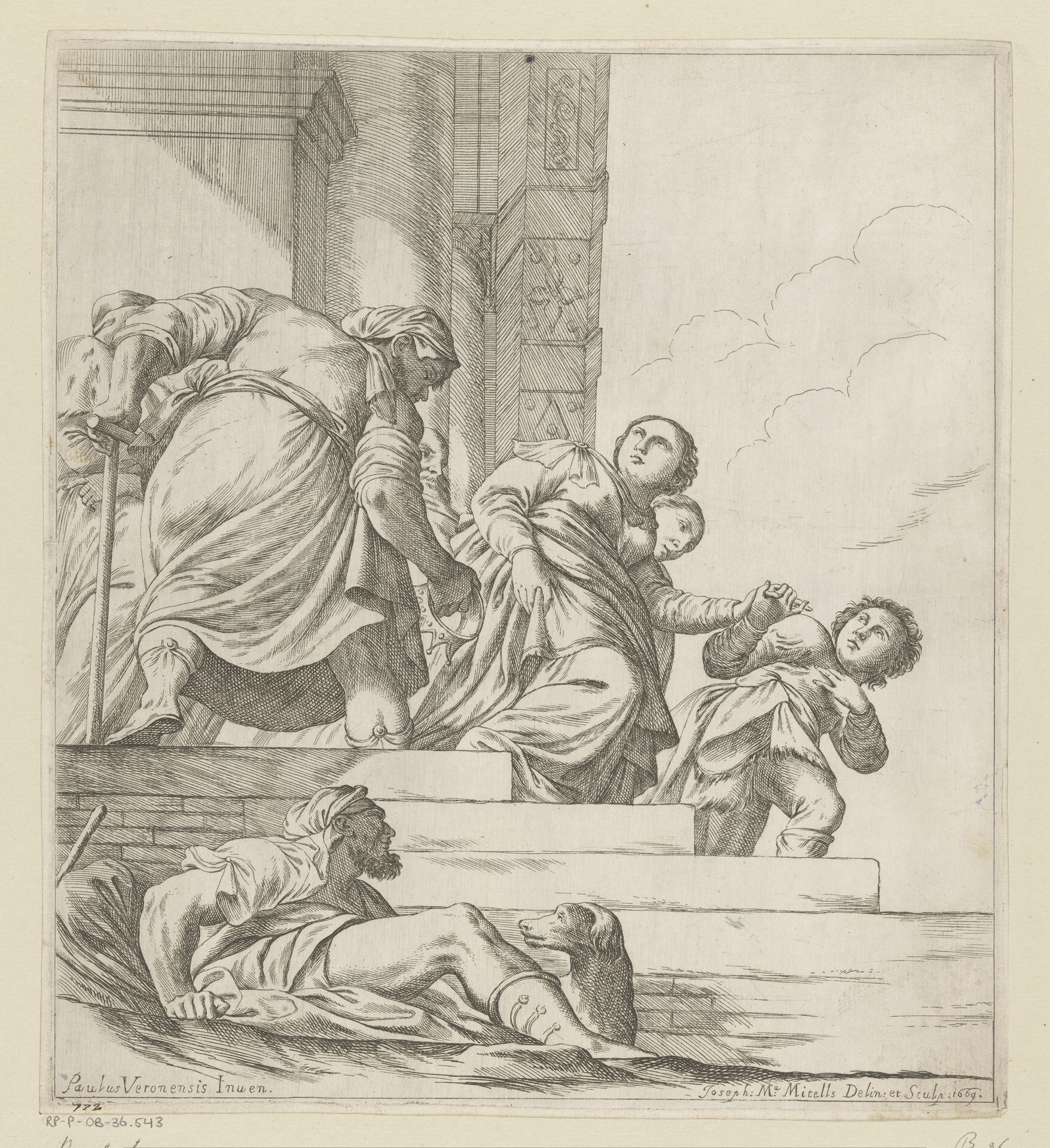 Koningin Vashti wordt verbannen by Giuseppe Maria Mitelli