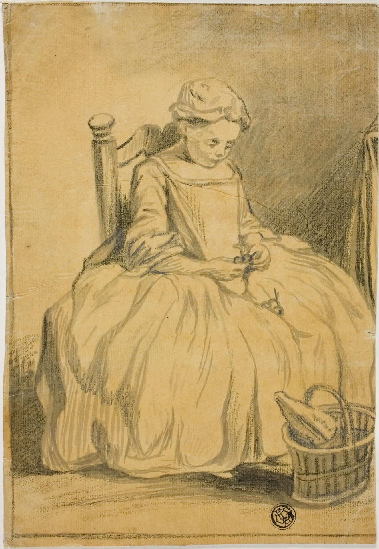 Girl Eating Cherries by Jean-Baptiste-Simeon Chardin