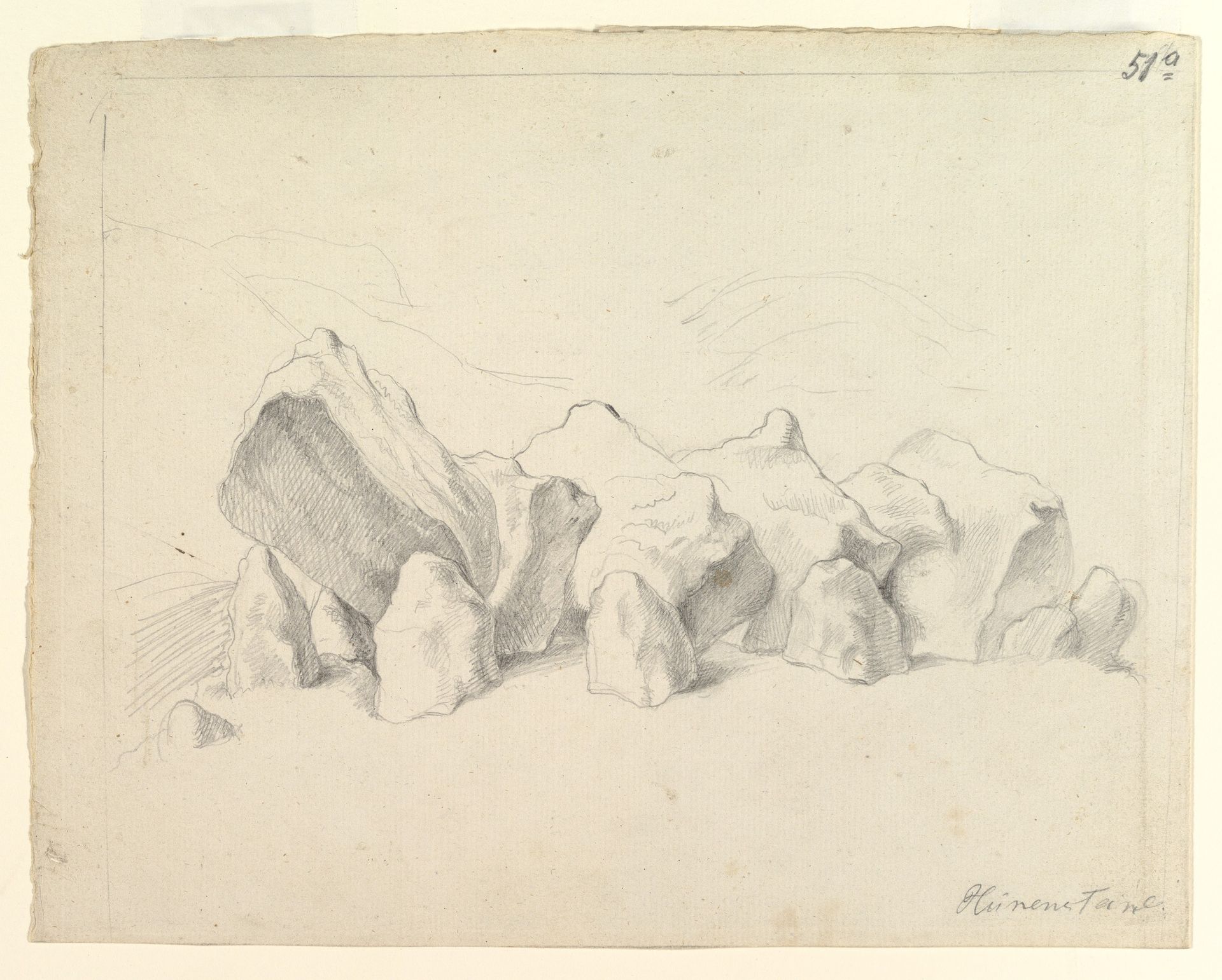 A Prehistoric Stone Circle on a Mound, an Extensive Landscape Beyond by Johann Heinrich Wilhelm Tischbein